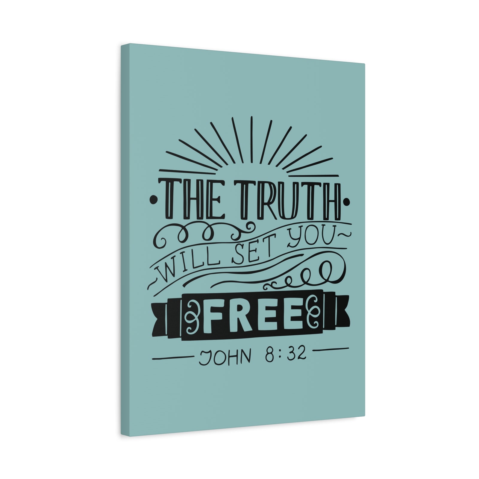 Scripture Walls The Truth Will Set You Free John 8:32 Christian Wall Art Bible Verse Print Ready To Hang-Express Your Love Gifts