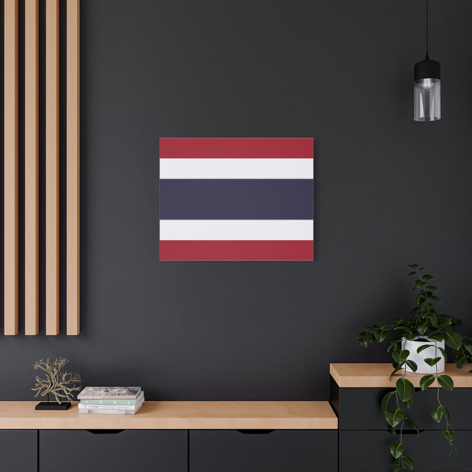 Thailand Country Flag Canvas Vibrant Wall Art Unframed Home Decor-Express Your Love Gifts