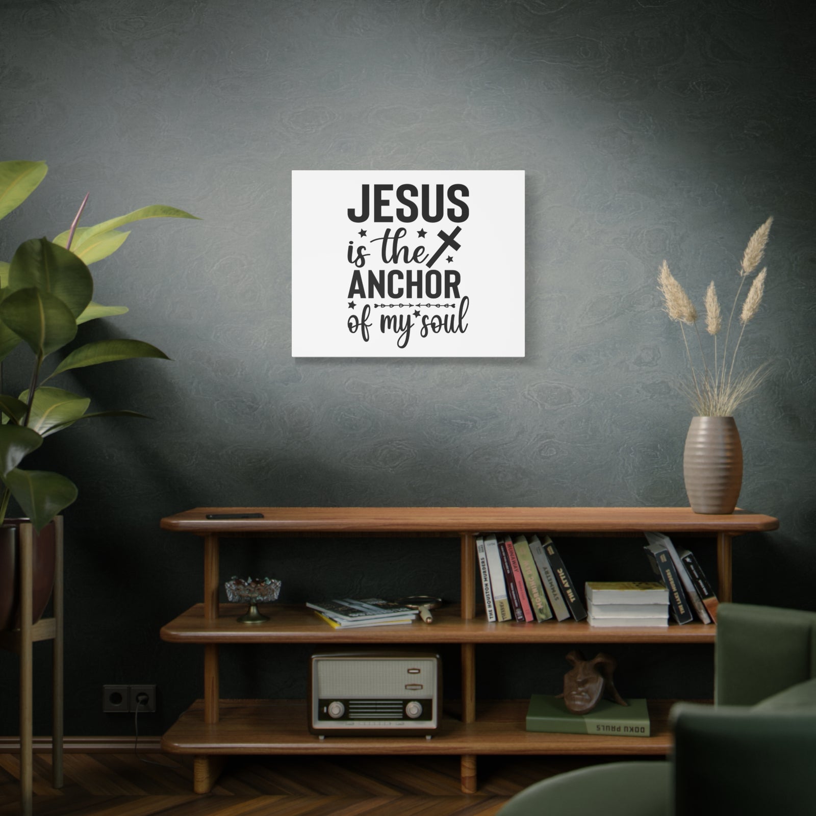 Scripture Canvas Anchor Of My Soul Psalm 62:5 Christian Wall Art Bible Verse Print Ready to Hang-Express Your Love Gifts