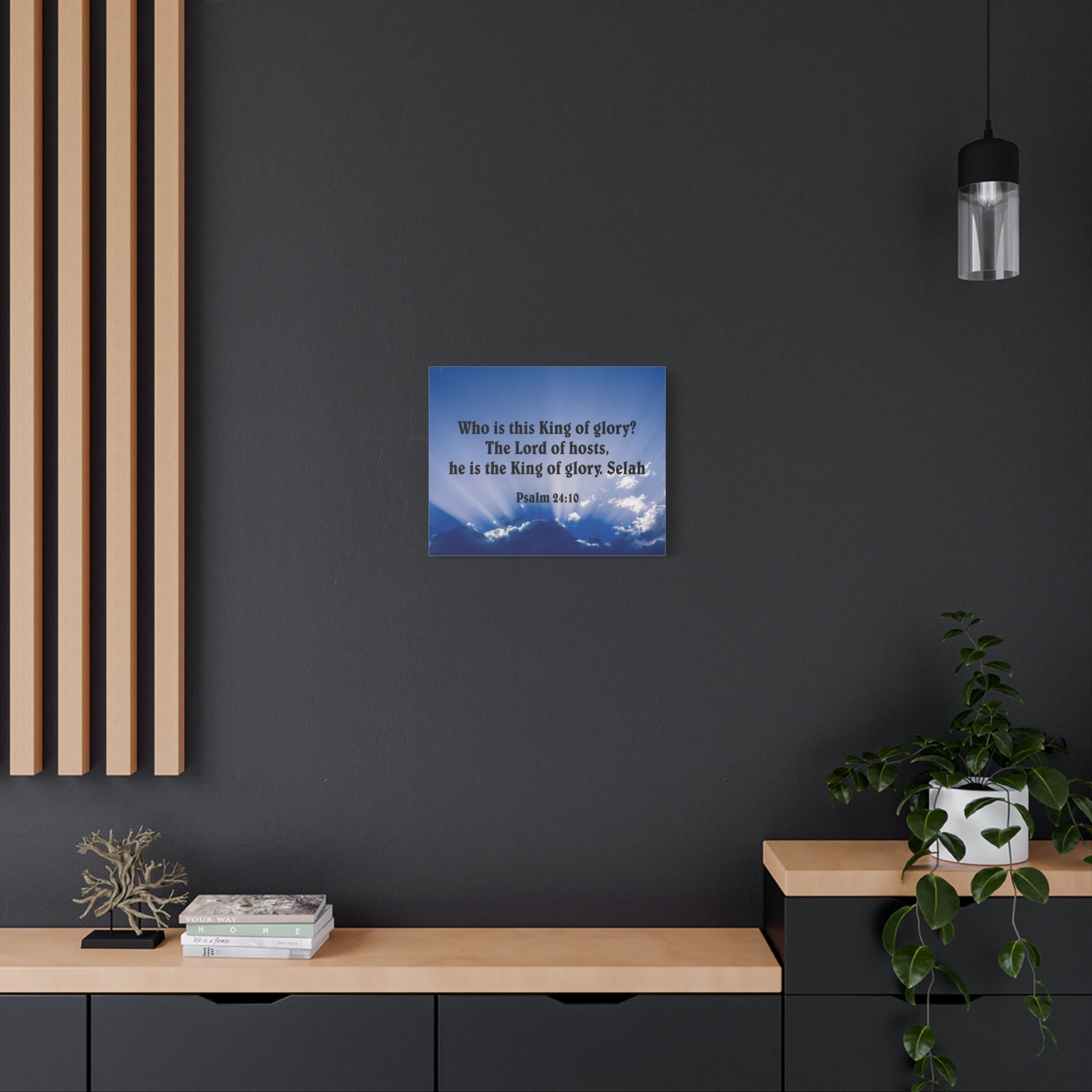 Bible Verse Canvas The Lord of Hosts Psalm 24:10 Christian Home Decor Scripture Art-Express Your Love Gifts