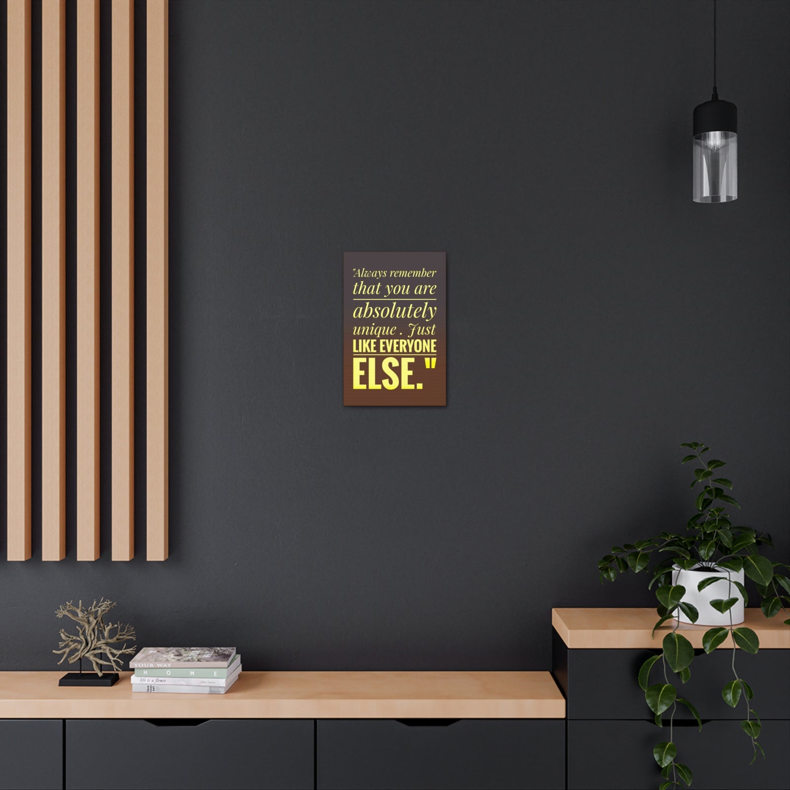 Inspirational Wall Art You Are Absolutely Unique Motivation Wall Decor for Home Office Gym Inspiring Success Quote Print Ready to Hang-Express Your Love Gifts