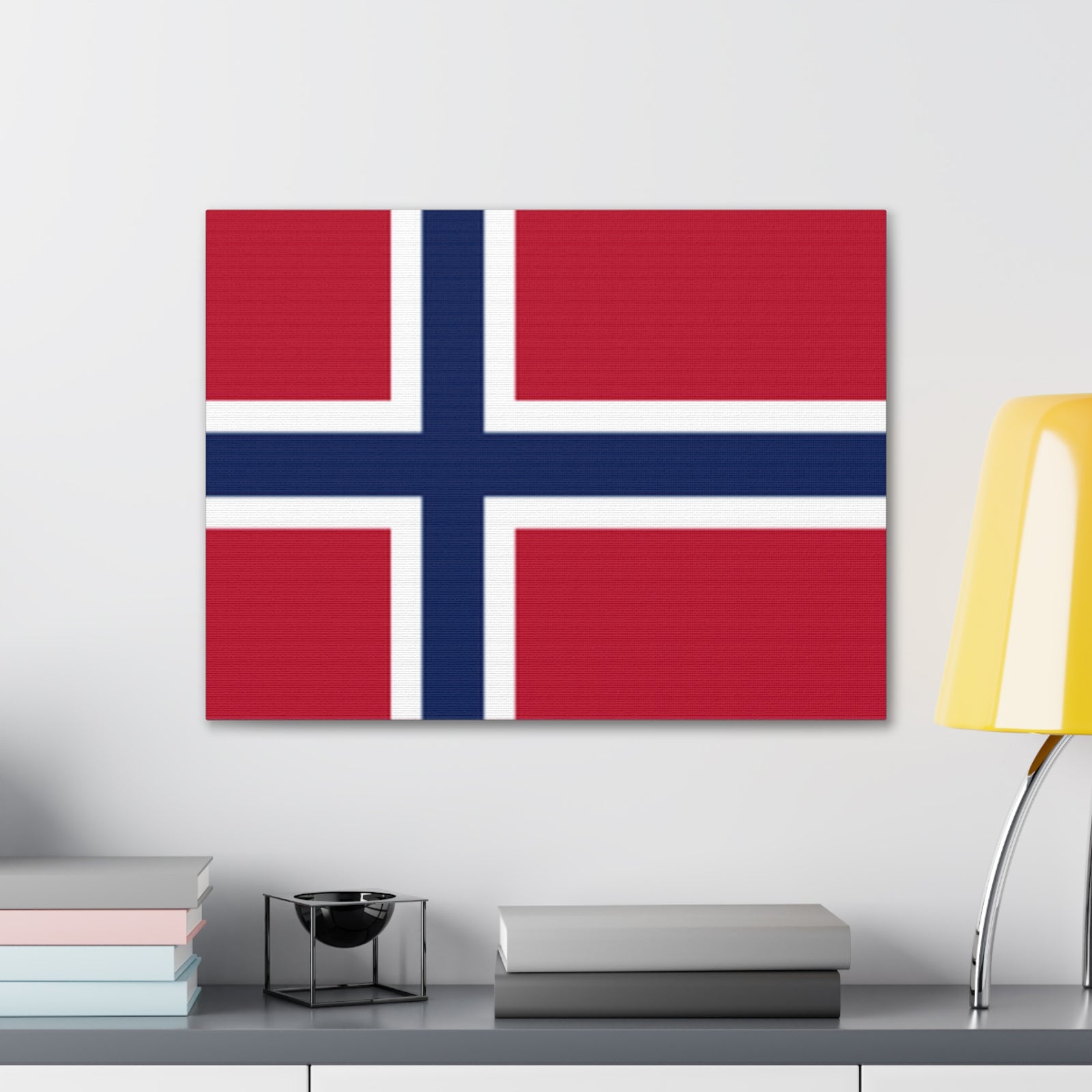 Norway Country Flag Canvas Vibrant Wall Art Unframed Home Decor-Express Your Love Gifts