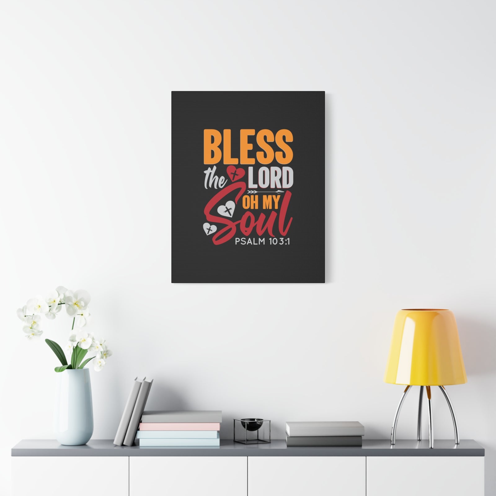 Scripture Walls Oh My Soul Psalm 103:1 Bible Verse Canvas Christian Wall Art Ready to Hang-Express Your Love Gifts