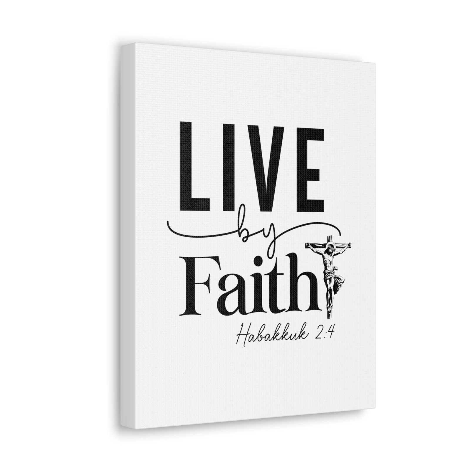 Scripture Walls Scripture Walls Live By Faith Bible Verse Canvas Christian Wall Art Ready to Hang Unframed-Express Your Love Gifts