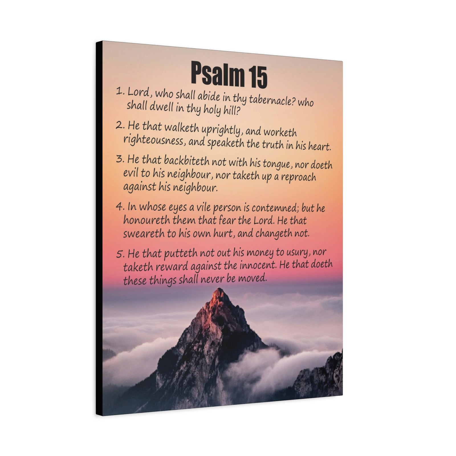 Scripture Walls Abide in God's Sanctuary Psalm 15:2 Christian Wall Art Print Ready to Hang-Express Your Love Gifts