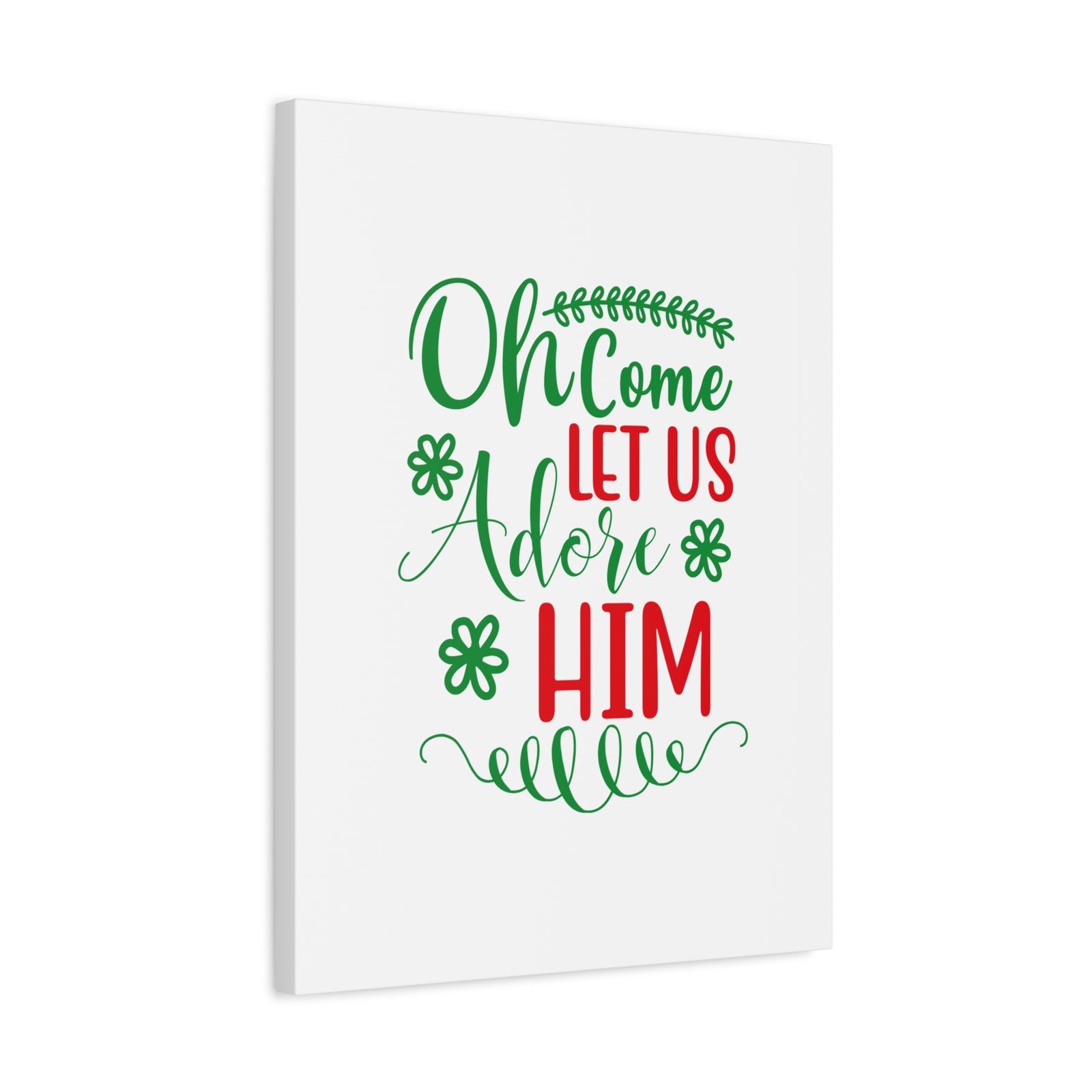 Scripture Canvas Let Us Adore Psalm 95:6 Christian Wall Art Print Ready to Hang-Express Your Love Gifts