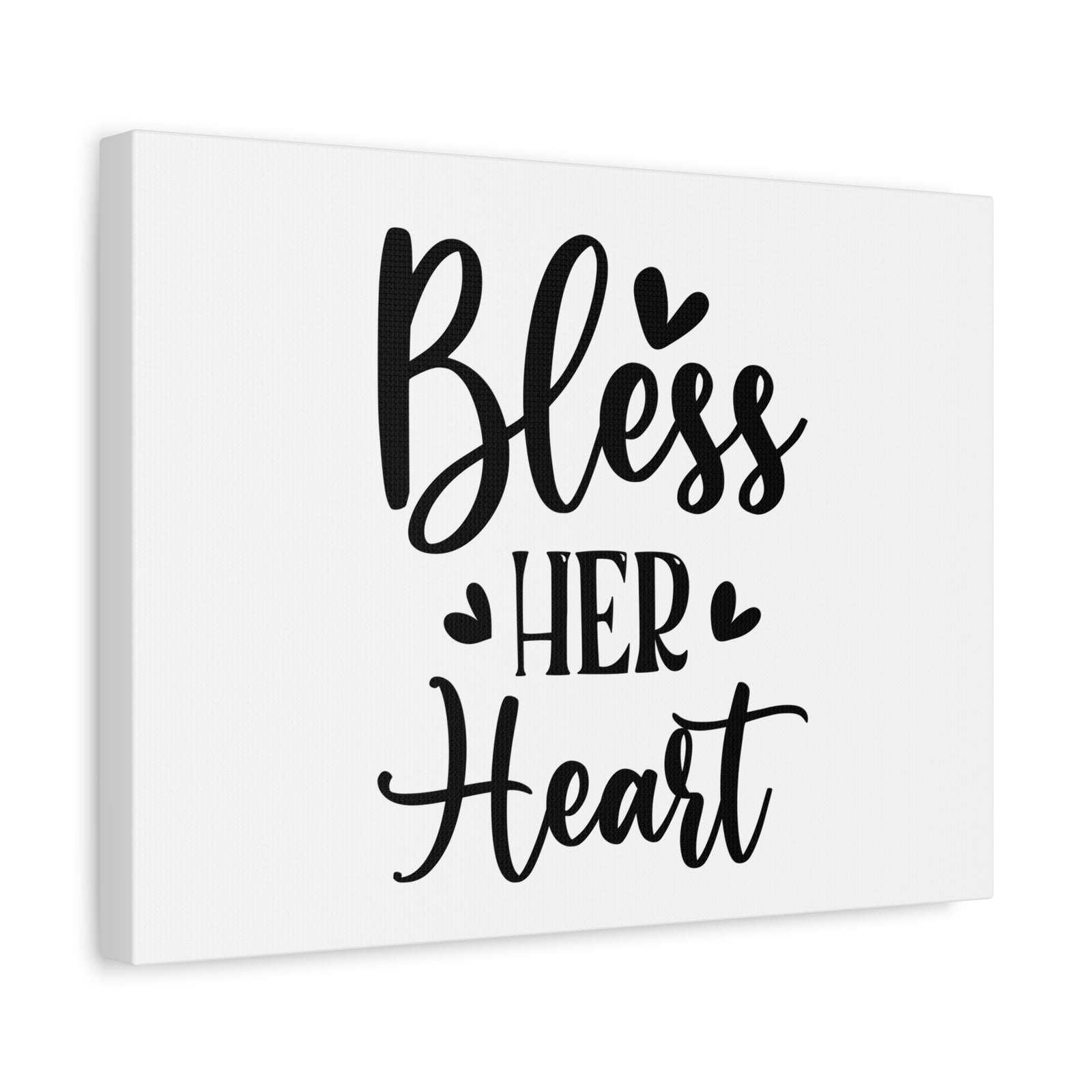 Scripture Canvas Bless Her Heart Psalm 20:4 Christian Wall Art Bible Verse Print Ready to Hang-Express Your Love Gifts