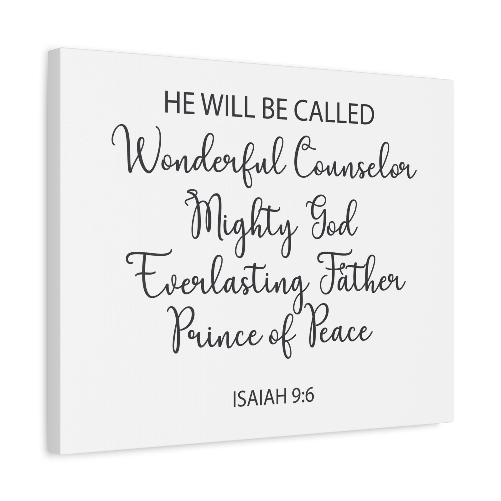 Scripture Walls Prince Of Peace Isaiah 9:6 Bible Verse Canvas Christian Wall Art Ready To Hang-Express Your Love Gifts