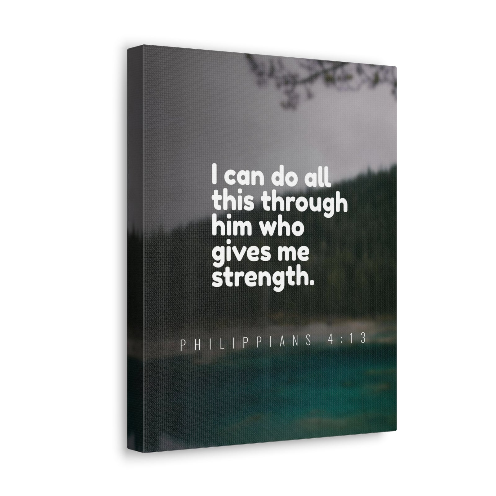 Scripture Canvas Do All This Philippians 4:13 Christian Wall Art Bible Verse Print Ready to Hang-Express Your Love Gifts