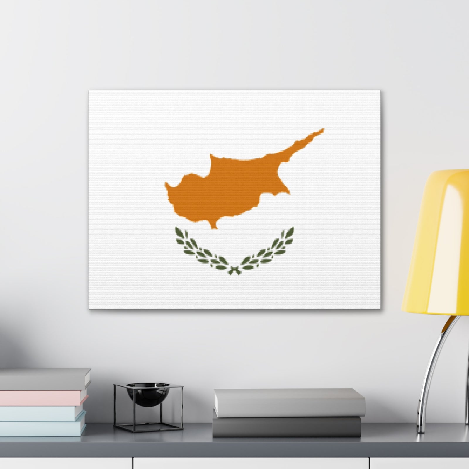 Cyprus Country Flag Canvas Vibrant Wall Art Unframed Home Decor-Express Your Love Gifts