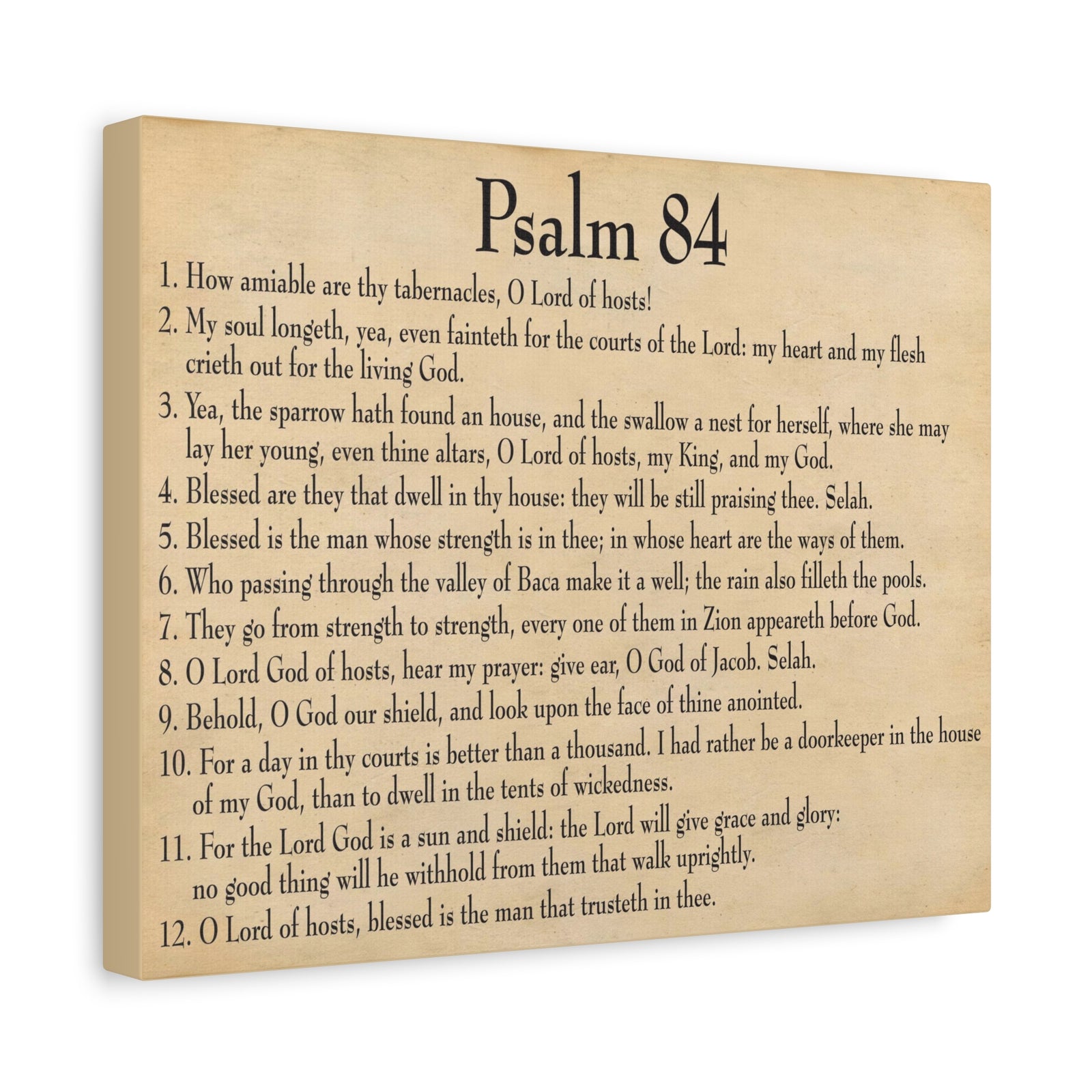 Scripture Walls Dwelling In God's Presence Psalm 84:4 Christian Wall Art Bible Verse Print Ready to Hang-Express Your Love Gifts