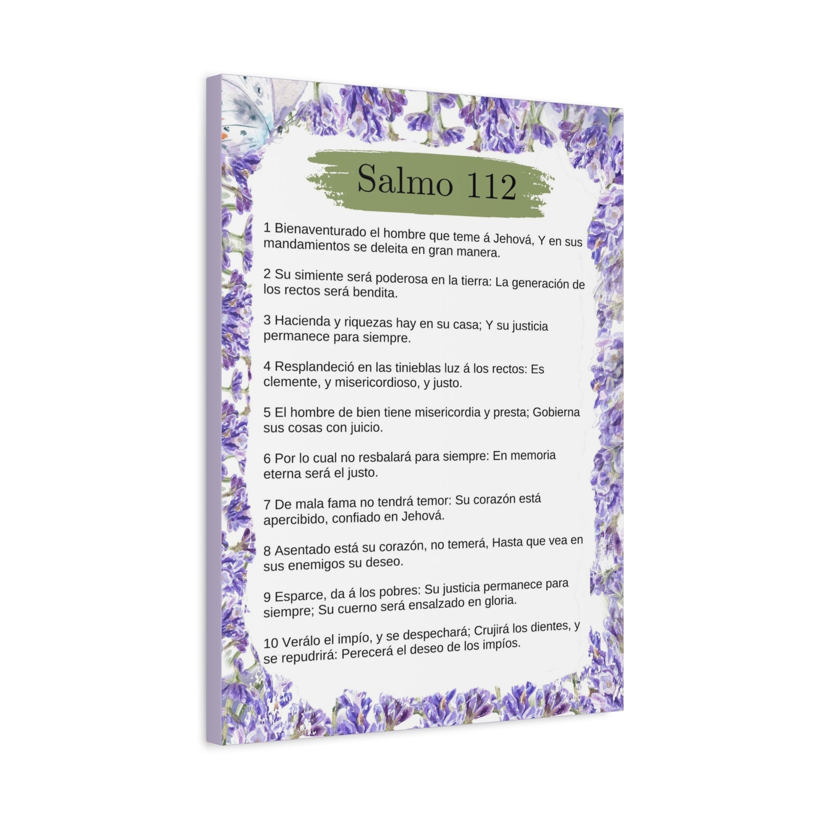 Salmo 112 Impresión De Arte Cristiano en la Pared Lista Para Colgar-Express Your Love Gifts