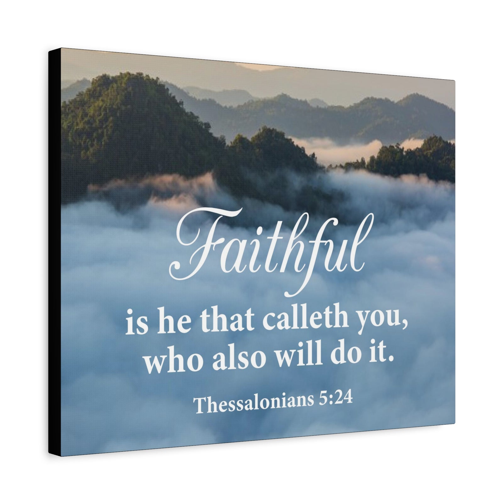 Bible Verse Canvas Faithful 1 Thessalonians 5:24 Wall Art Christian Home Decor-Express Your Love Gifts