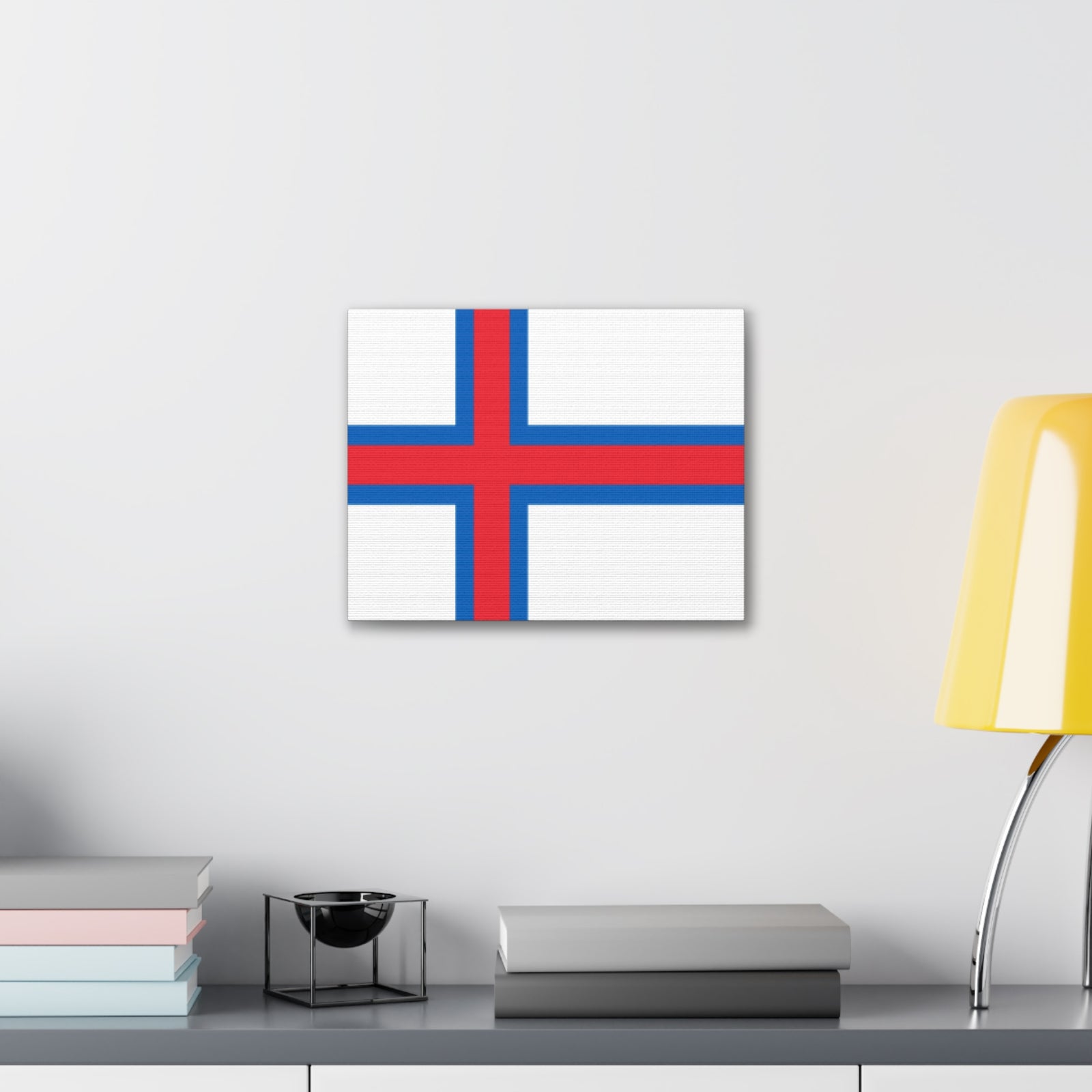 Faroe Islands Country Flag Canvas Vibrant Wall Art Unframed Home Decor-Express Your Love Gifts
