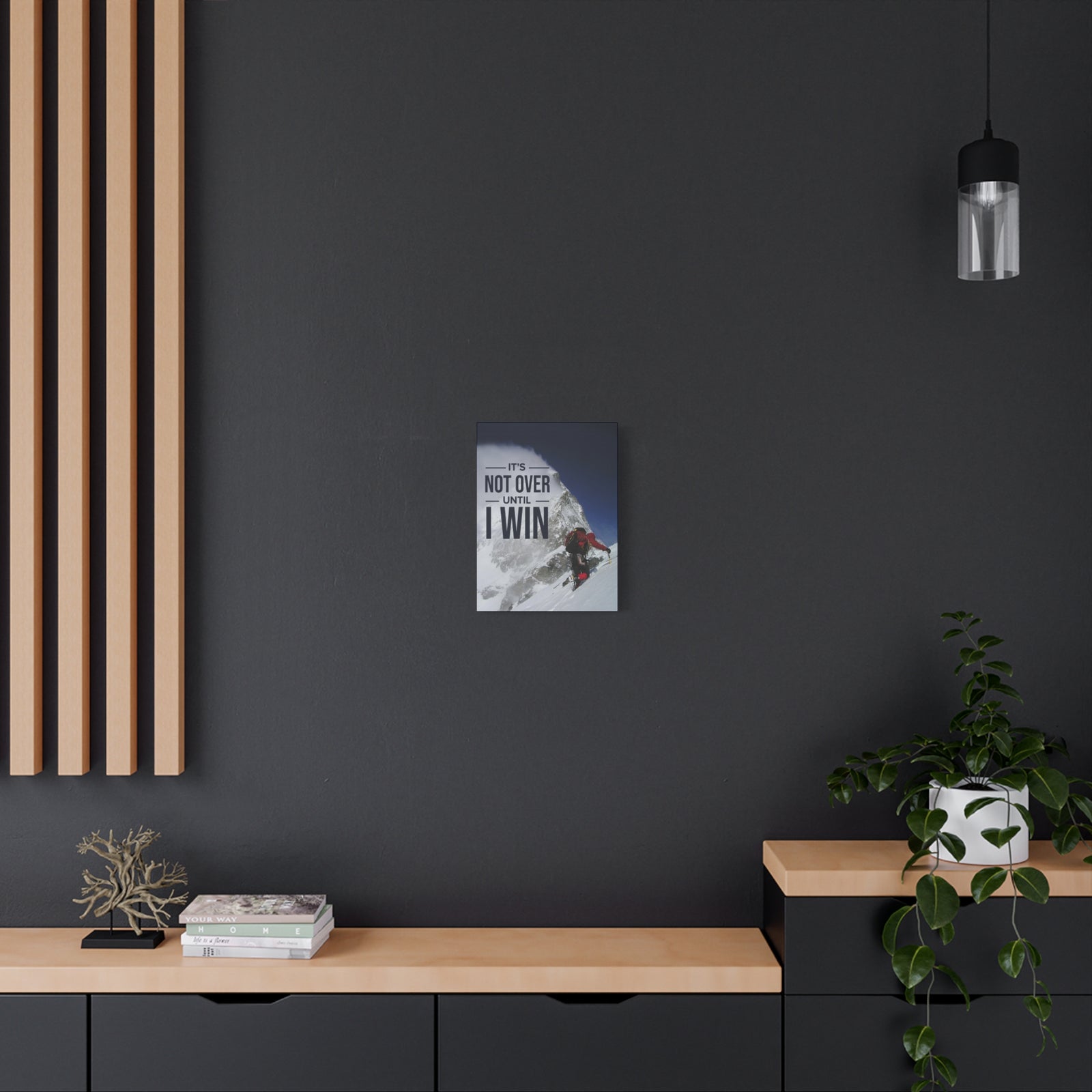 It's Not Over Till I Win Motivational Verse Inspiring Wall Art-Express Your Love Gifts