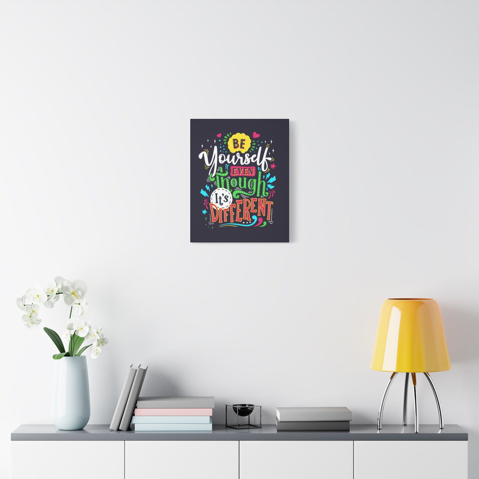 Inspirational Quote Canvas Be Yourself Wall Art Motivational Motto Inspiring Prints Artwork Decor Ready to Hang-Express Your Love Gifts