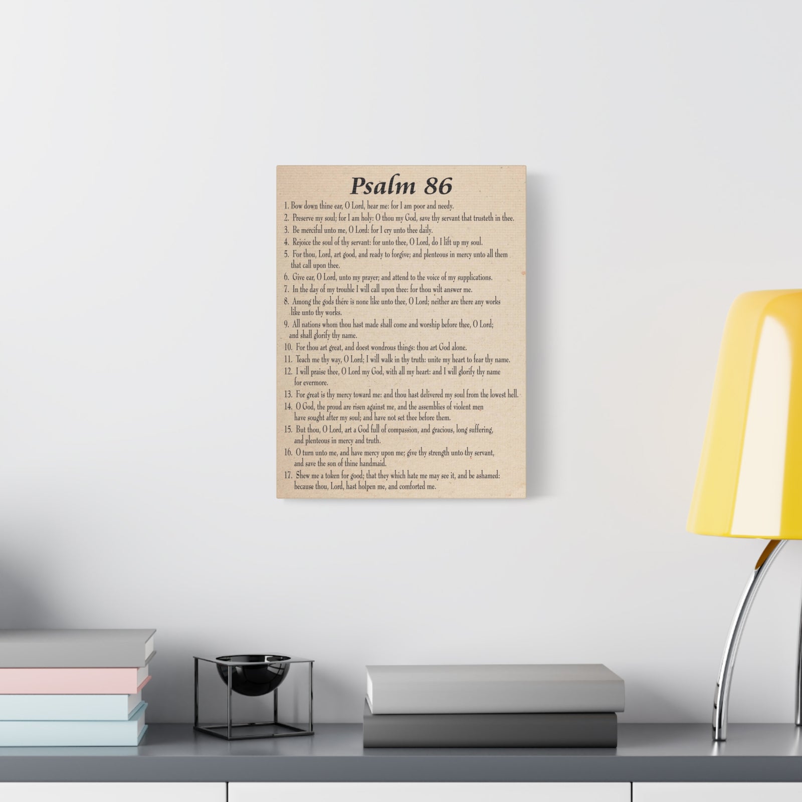 Scripture Walls Praying in Difficult Times Psalm 86:2 Bible Verse Canvas Christian Wall Art Ready to Hang-Express Your Love Gifts