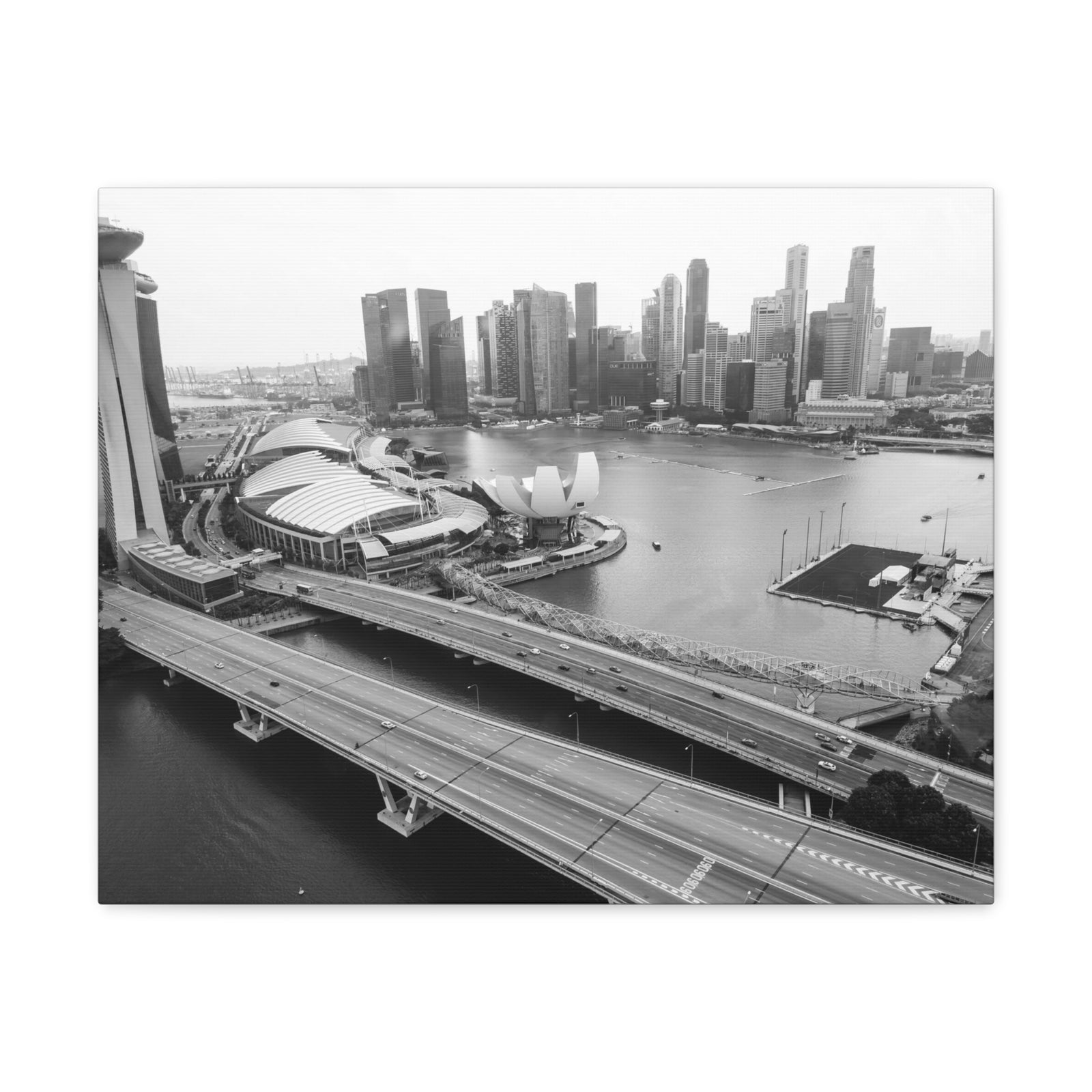 Singapore Skyline Canvas Artwork High-Quality Breathtaking Stunning Cityscape for Home Decor Ready to Hang-Express Your Love Gifts
