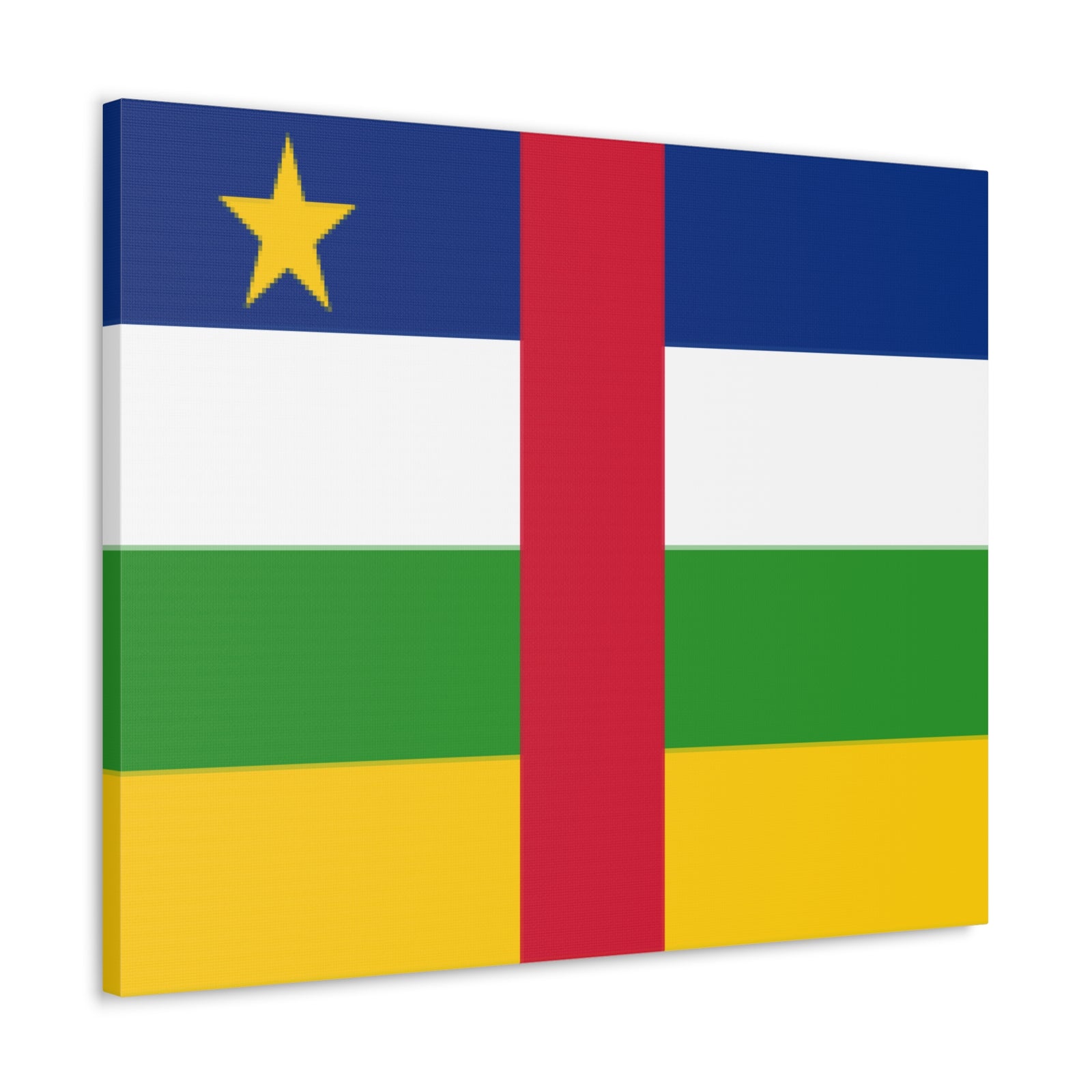 Central African Republic Country Flag Canvas Vibrant Wall Art Unframed Home Decor-Express Your Love Gifts