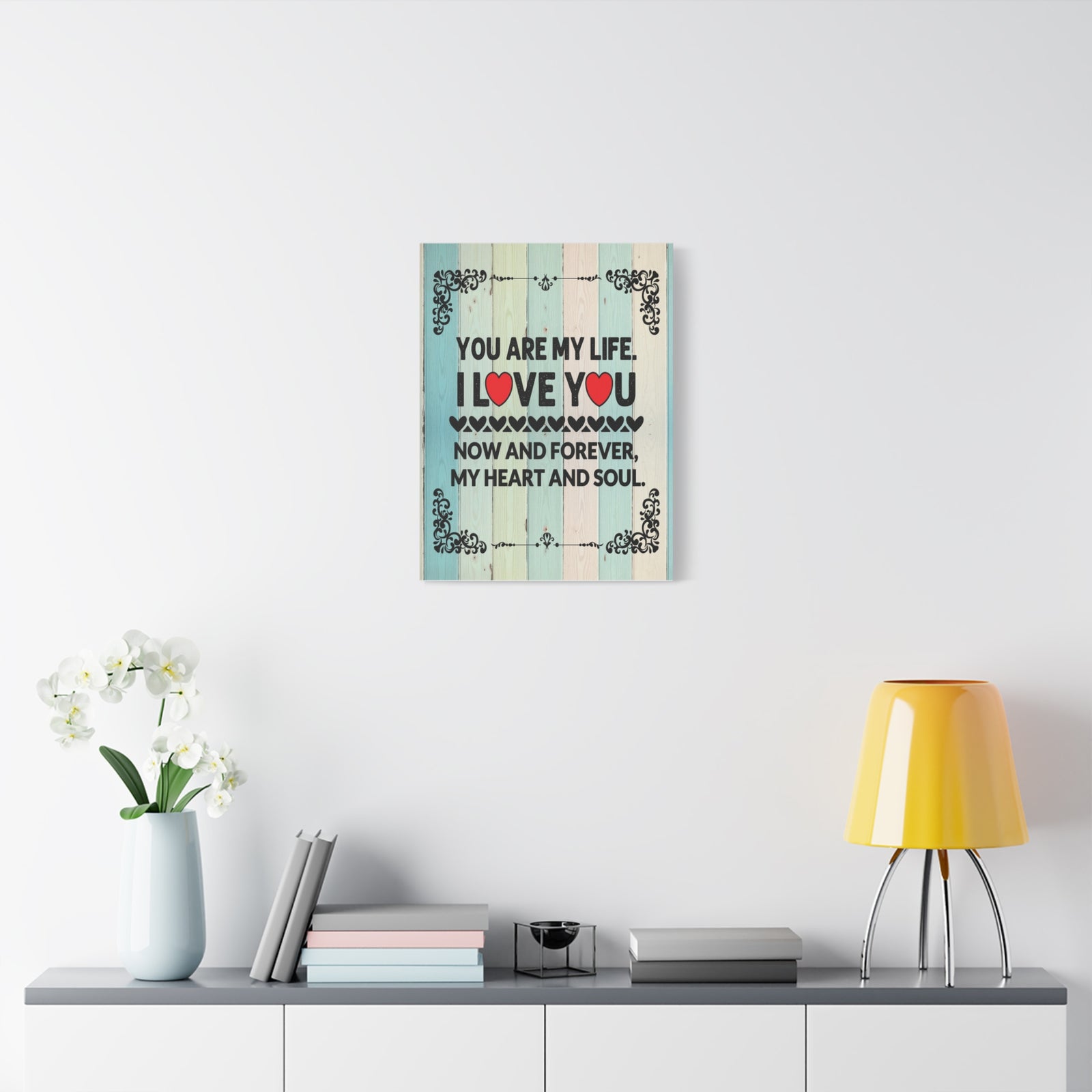 To My Wife You Are My Life Canvas Wall Art – Heartfelt Romantic Gift for Home Decor-Express Your Love Gifts