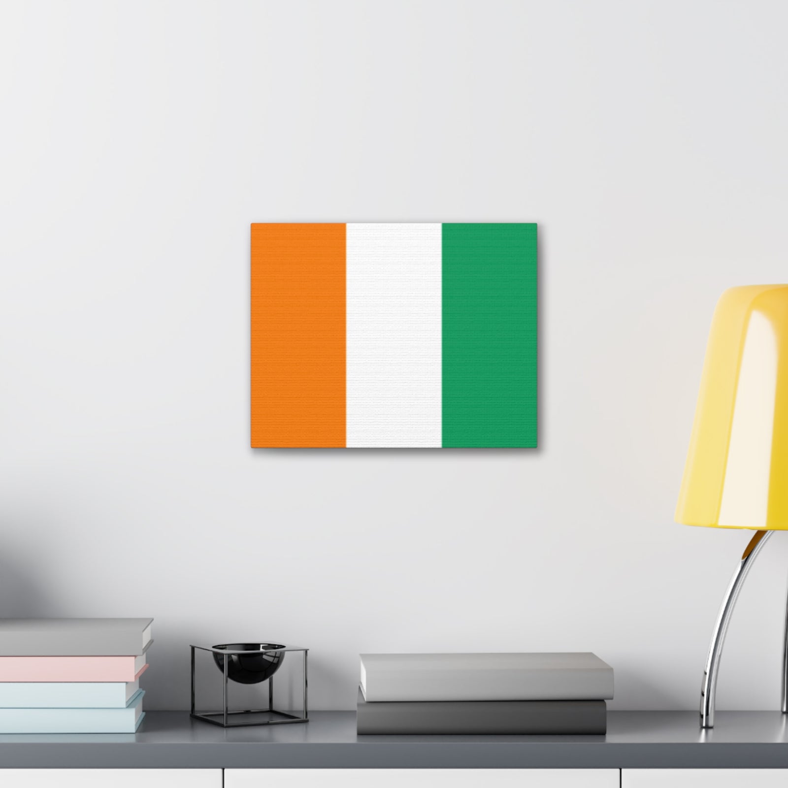 Côte dIvoire Country Flag Canvas Vibrant Wall Art Unframed Home Decor-Express Your Love Gifts