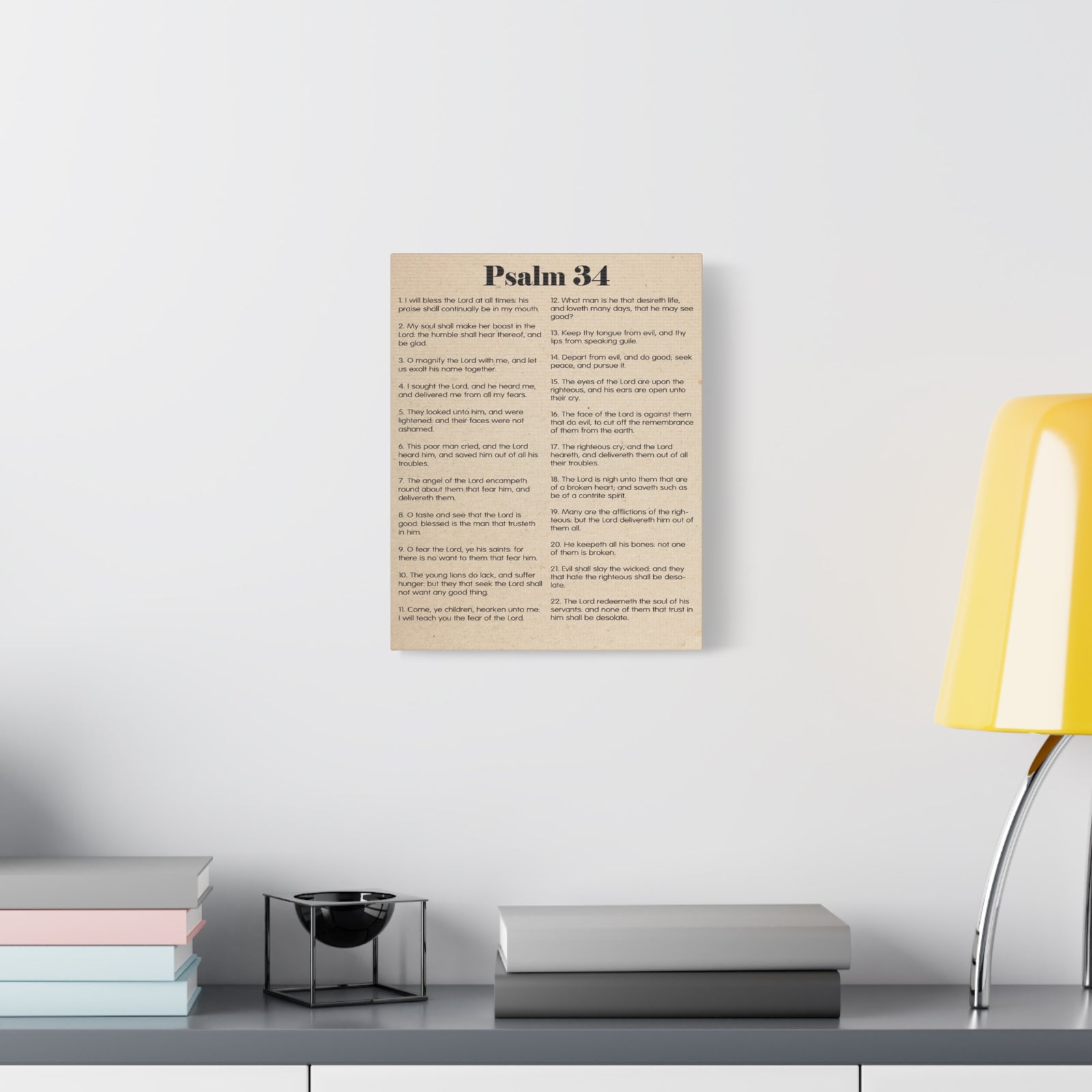 Scripture Walls Brokenness to Wholeness Psalm 34:3 Christian Wall Art Print Ready to Hang-Express Your Love Gifts