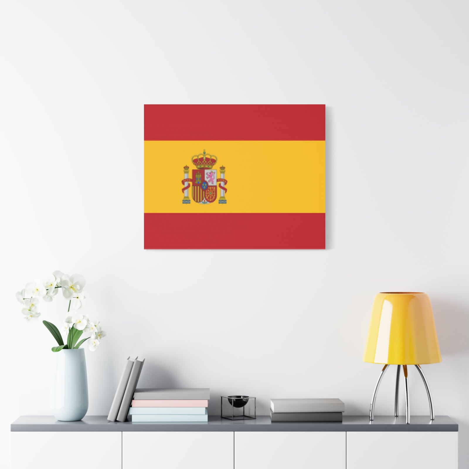Spain Country Flag Canvas Vibrant Wall Art Unframed Home Decor-Express Your Love Gifts