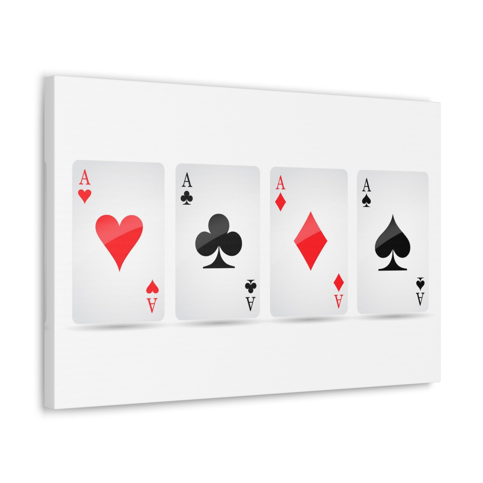 Ace Card Suit Playing Card Canvas Wall Art for Home Decor Ready-to-Hang-Express Your Love Gifts