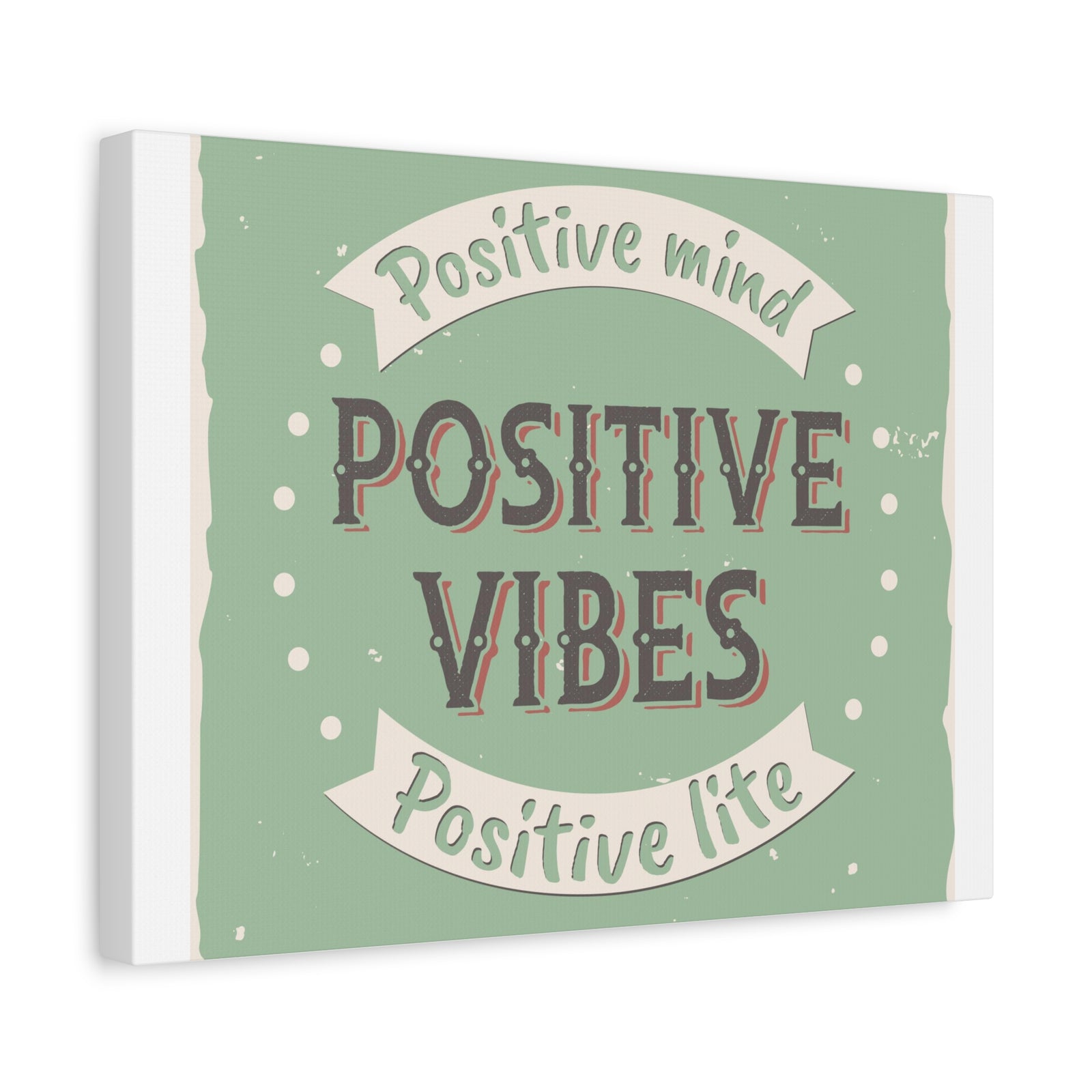 Inspirational Quote Canvas Positive Vibes Wall Art Motivational Motto Inspiring Prints Artwork Decor Ready to Hang-Express Your Love Gifts