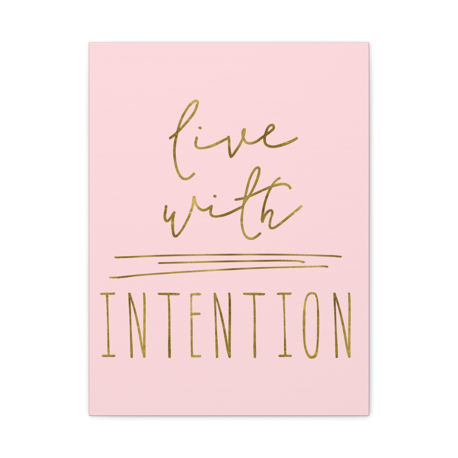 Inspirational Wall Art Live With Intention Motivation Wall Decor for Home Office Gym Inspiring Success Quote Print Ready to Hang-Express Your Love Gifts