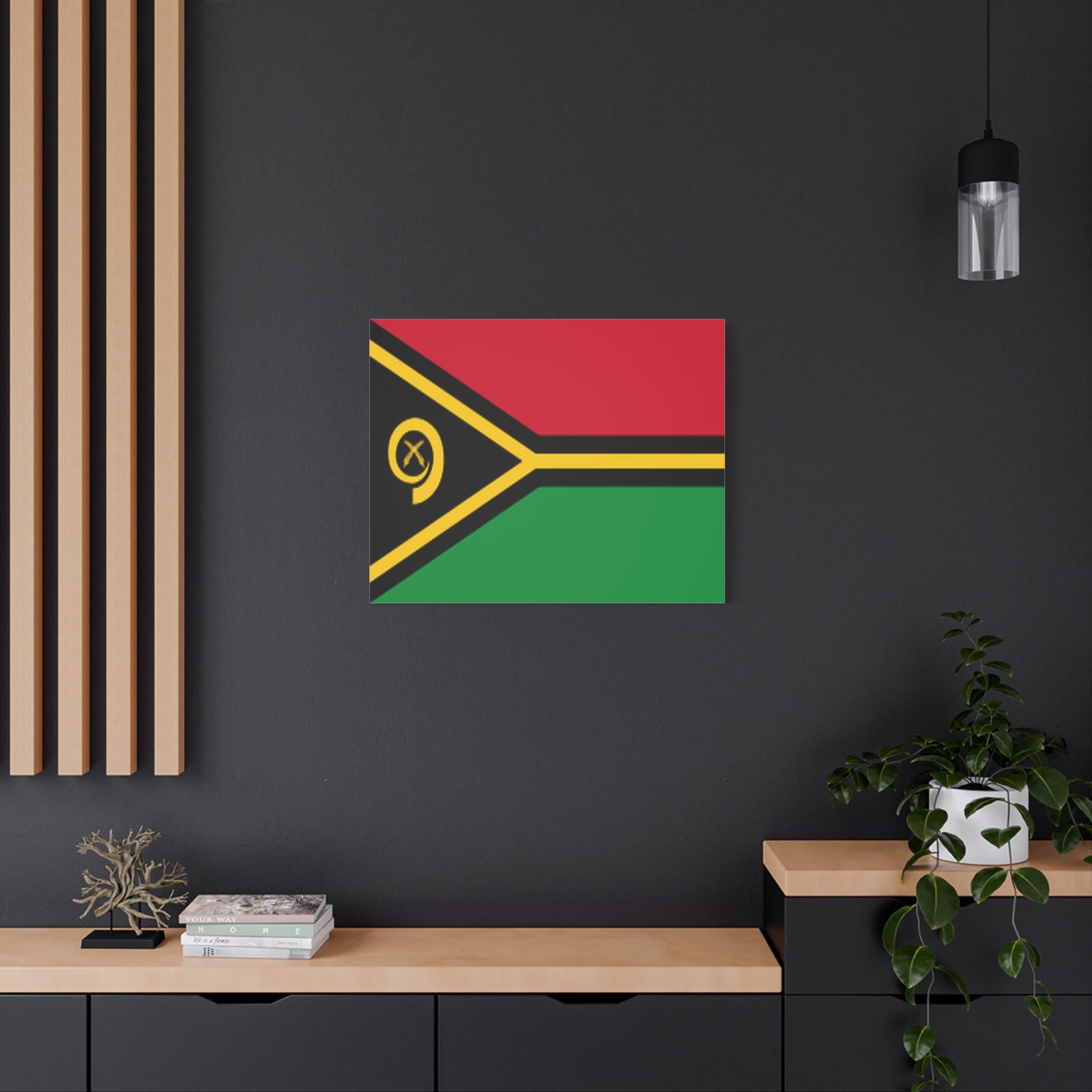Vanuatu Country Flag Canvas Vibrant Wall Art Unframed Home Decor-Express Your Love Gifts