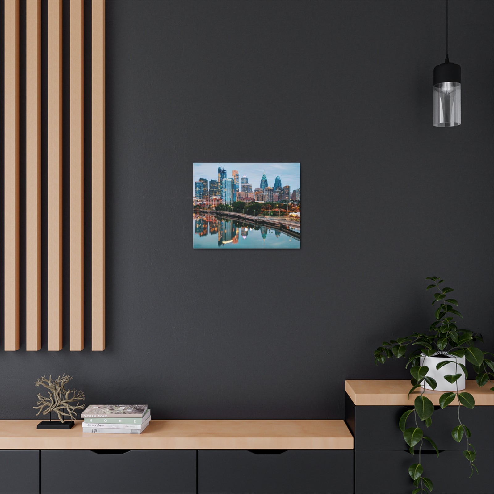 Philadelphia Daytime Skyline Canvas Artwork High-Quality Breathtaking Stunning Cityscape for Home Decor Ready to Hang-Express Your Love Gifts