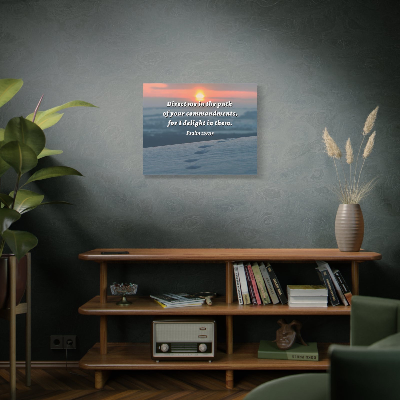 Scripture Walls Direct Me In The Path Psalm 119:35 Bible Verse Canvas Christian Wall Art Ready to Hang-Express Your Love Gifts