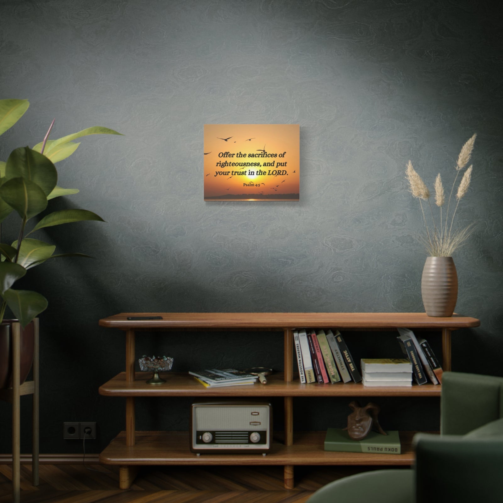 Scripture Walls Sacrifices Of Righteousness Psalm 4:5 Bible Verse Canvas Christian Wall Art Ready to Hang-Express Your Love Gifts