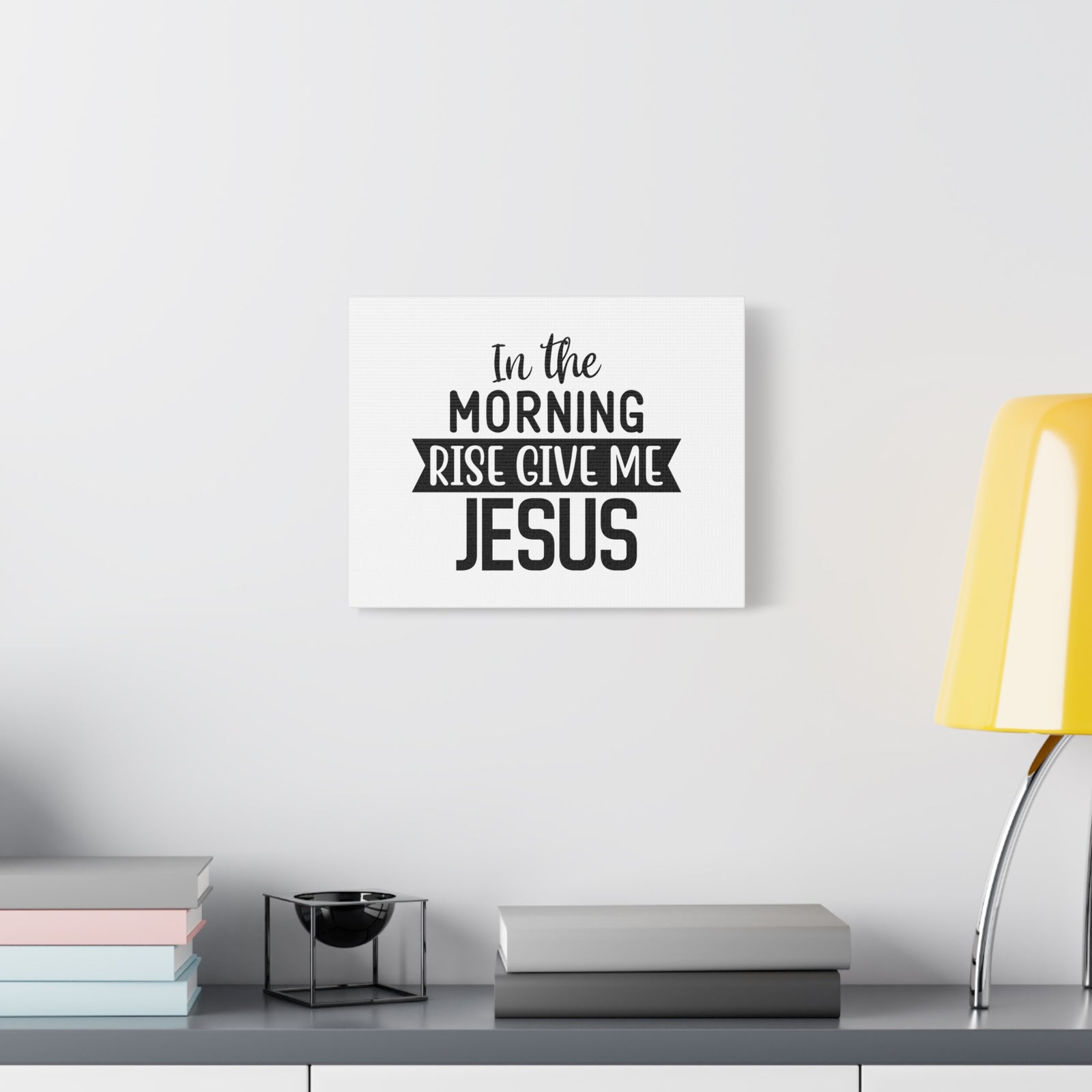 Scripture Canvas In The Morning Rise Psalm 143:8 Christian Wall Art Bible Verse Print Ready to Hang-Express Your Love Gifts
