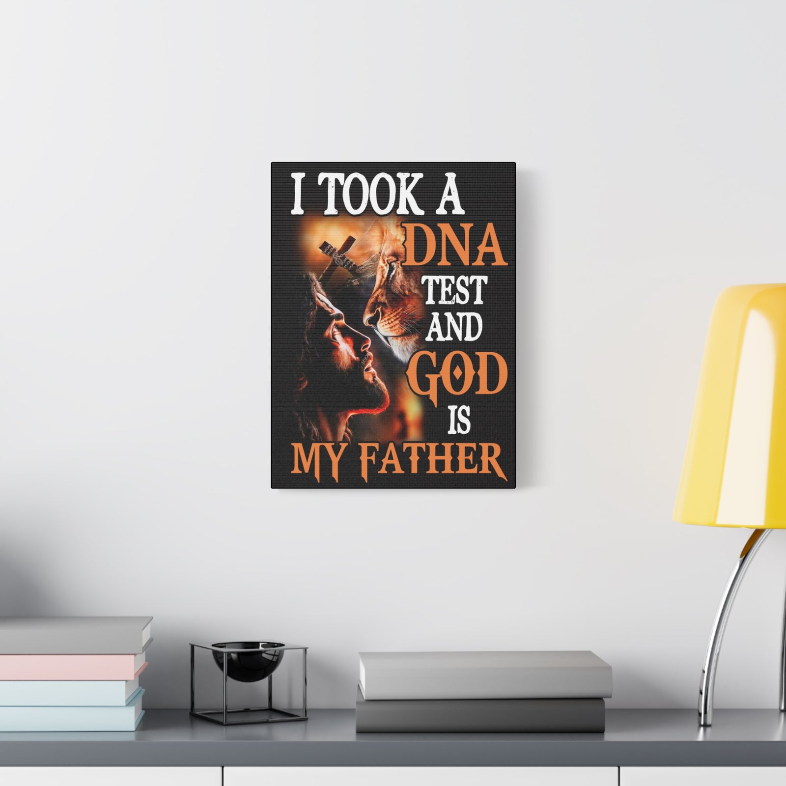 Inspirational Wall Art God is My Father Motivation Wall Decor for Home Office Gym Inspiring Success Quote Print Ready to Hang Unframed-Express Your Love Gifts