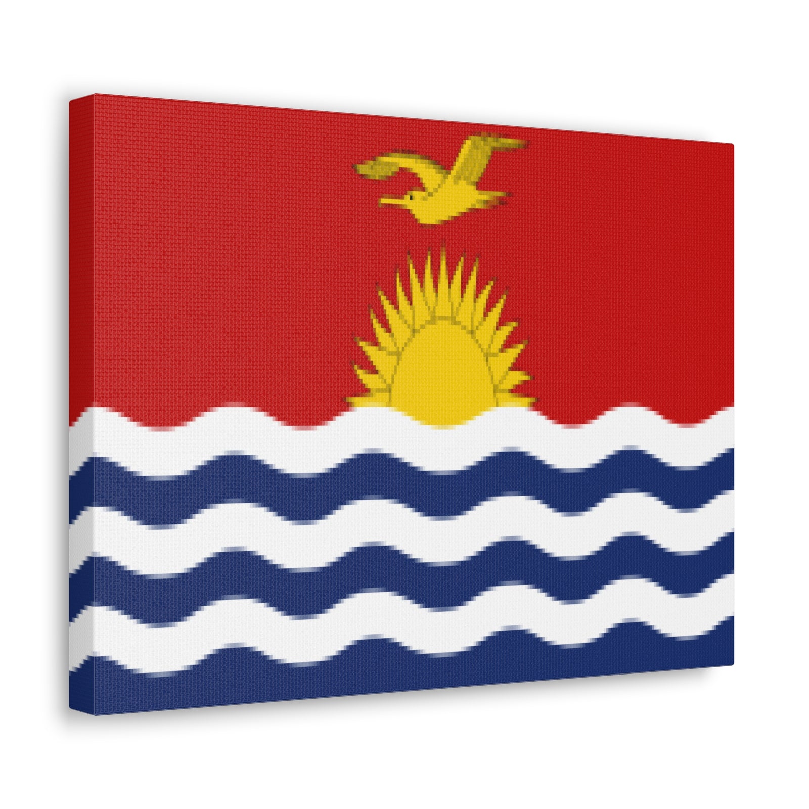 Kiribati Country Flag Canvas Vibrant Wall Art Unframed Home Decor-Express Your Love Gifts