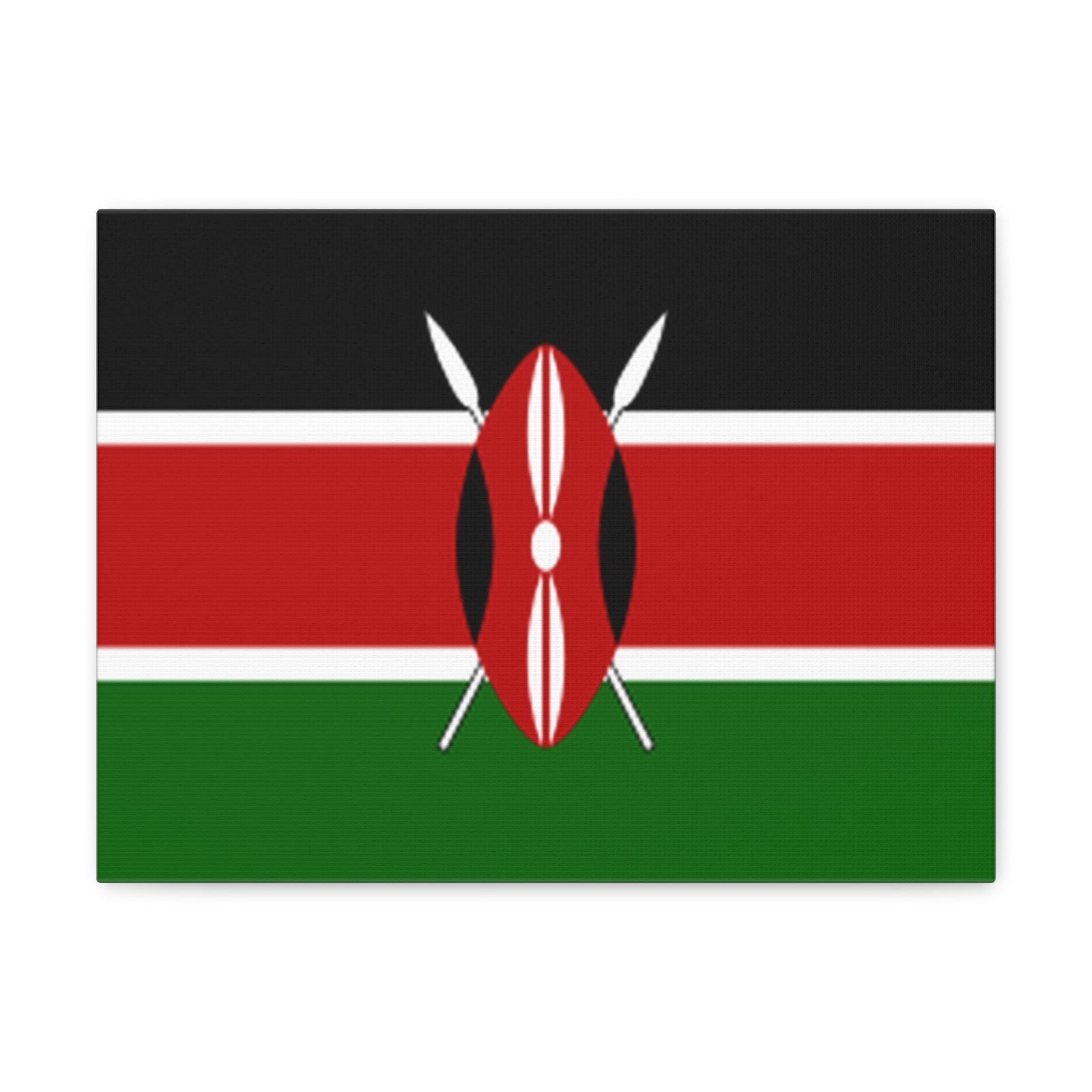 Kenya Country Flag Canvas Vibrant Wall Art Unframed Home Decor-Express Your Love Gifts