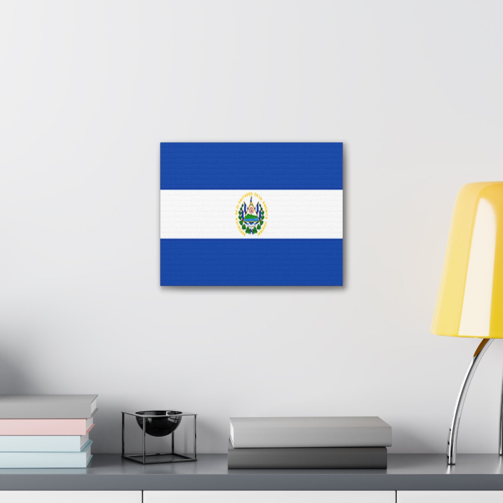 El Salvador Country Flag Canvas Vibrant Wall Art Unframed Home Decor-Express Your Love Gifts