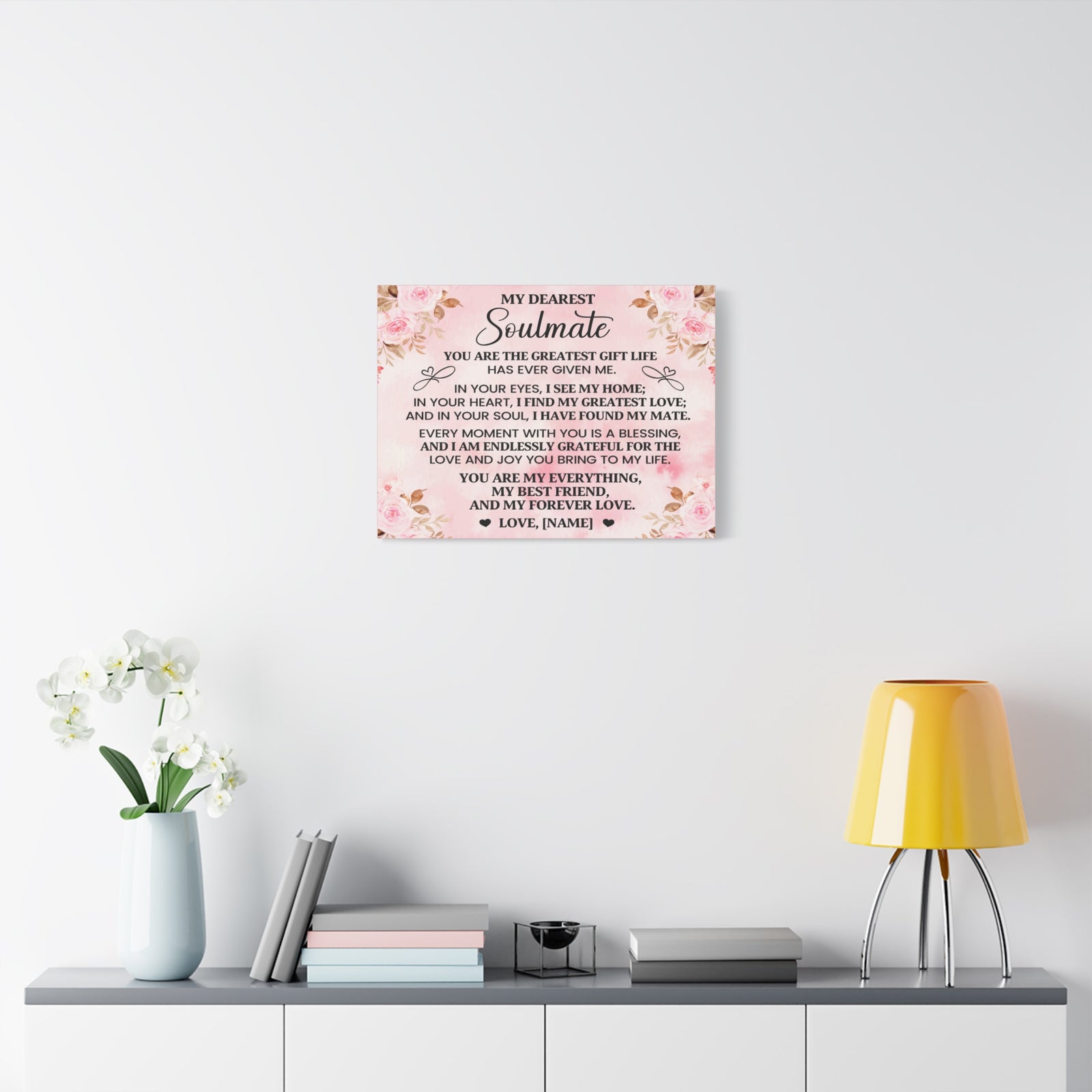 Personalized You Are The Greatest Gift Romantic Inspirational Print Ready to Hang Artwork Unframed-Express Your Love Gifts