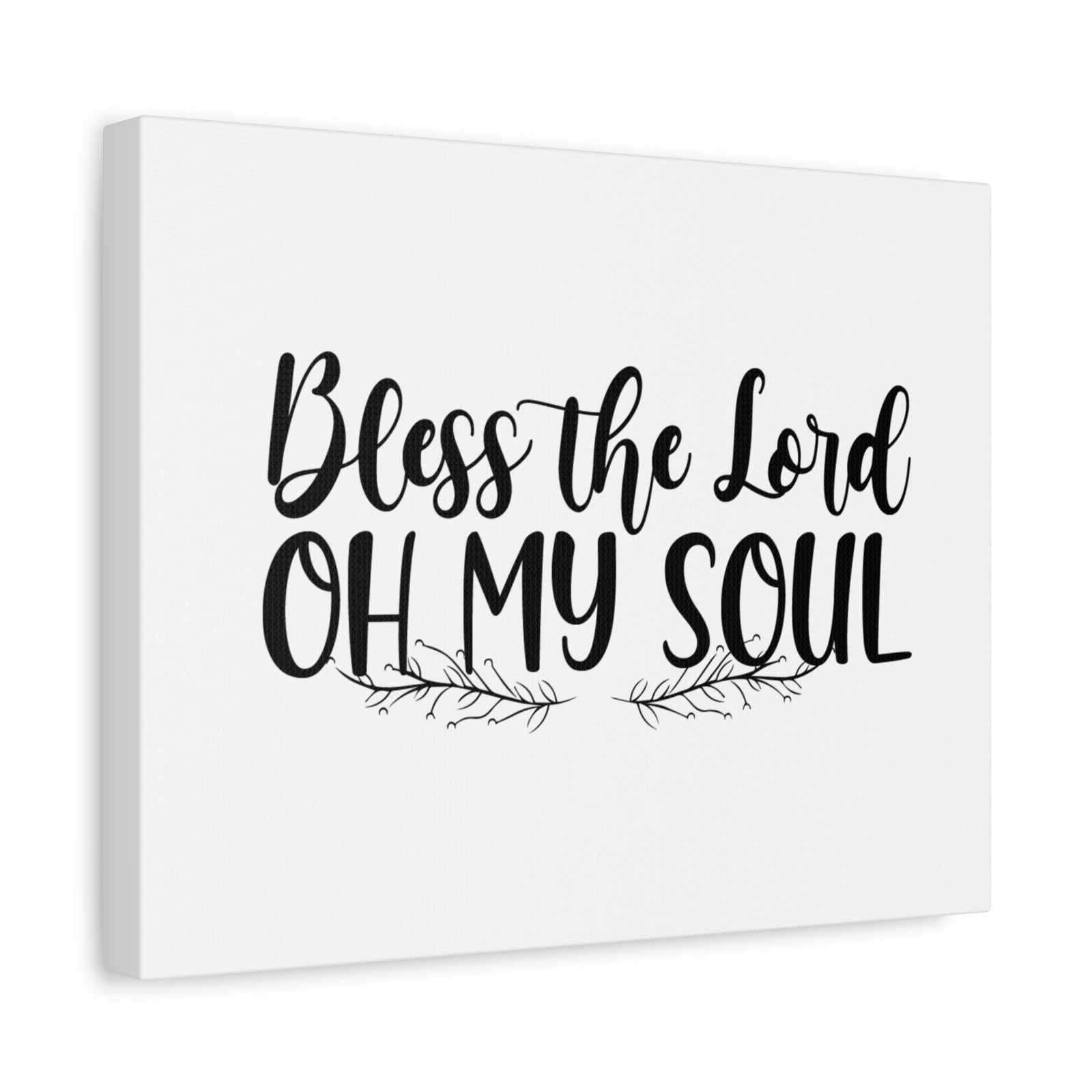 Scripture Canvas Bless The Lord, Oh My Soul Psalm 103:1 Christian Wall Art Bible Verse Print Ready to Hang-Express Your Love Gifts