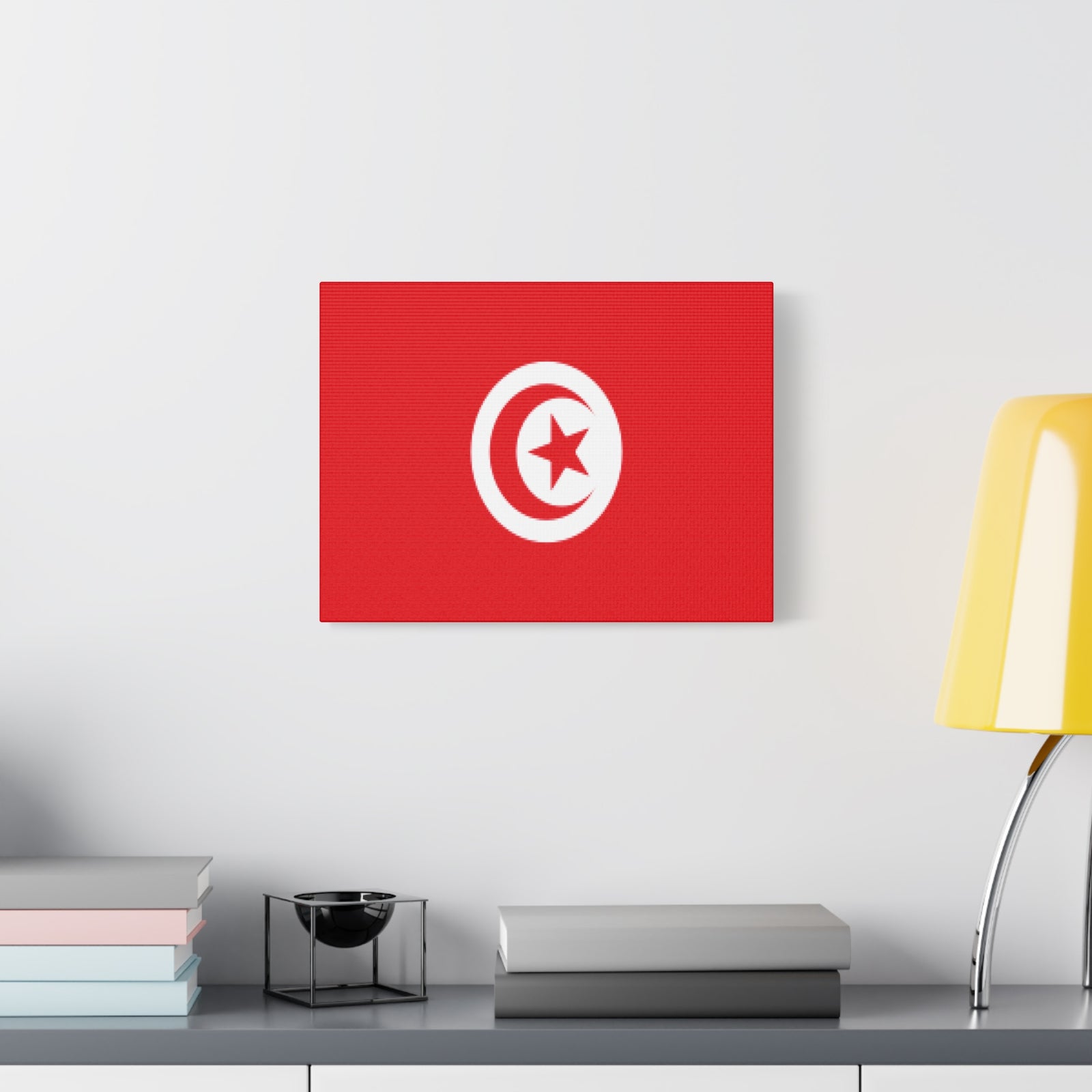 Tunisia Country Flag Canvas Vibrant Wall Art Unframed Home Decor-Express Your Love Gifts