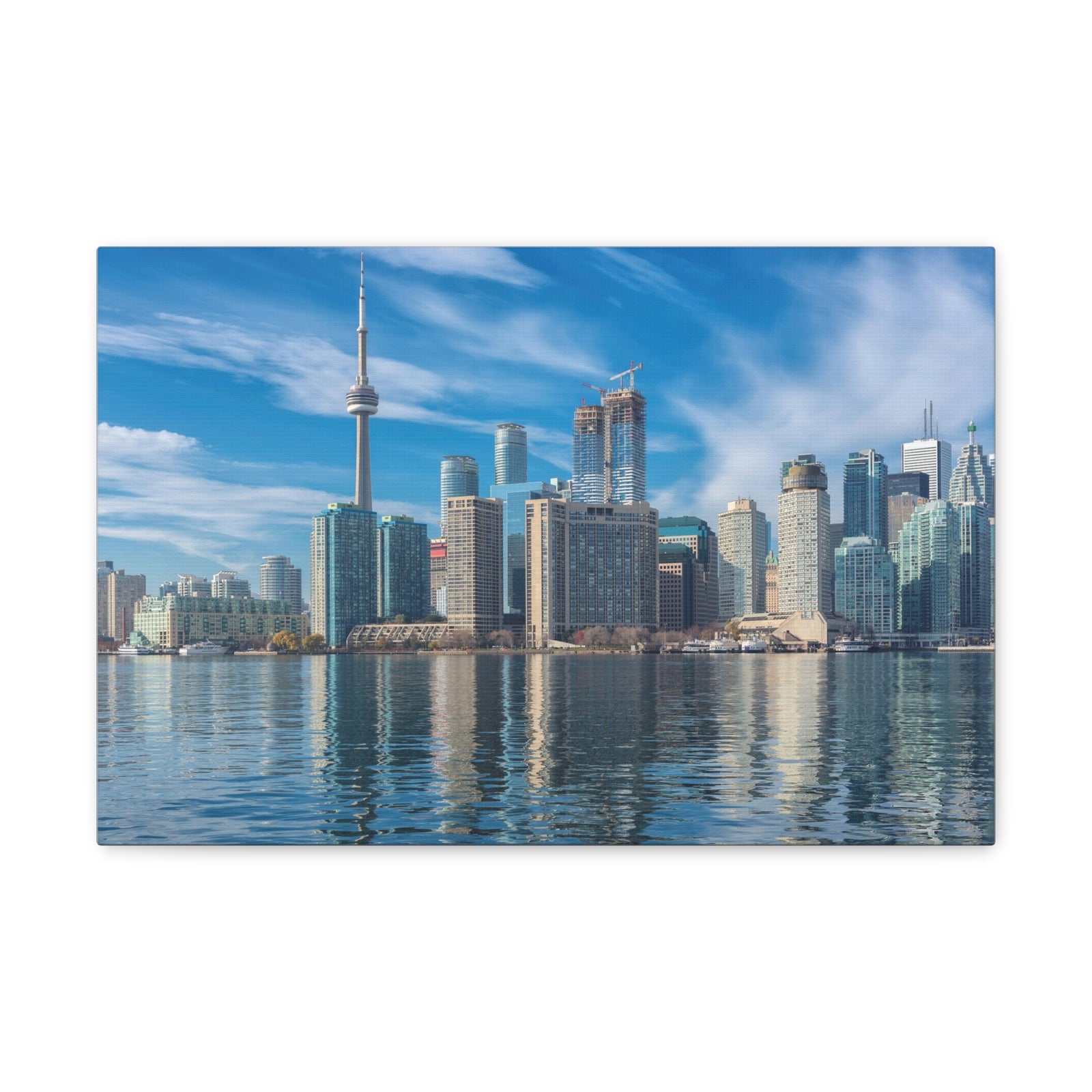 Toronto Daylight Skyline Canvas Artwork High-Quality Breathtaking Stunning Cityscape for Home Decor Ready to Hang-Express Your Love Gifts
