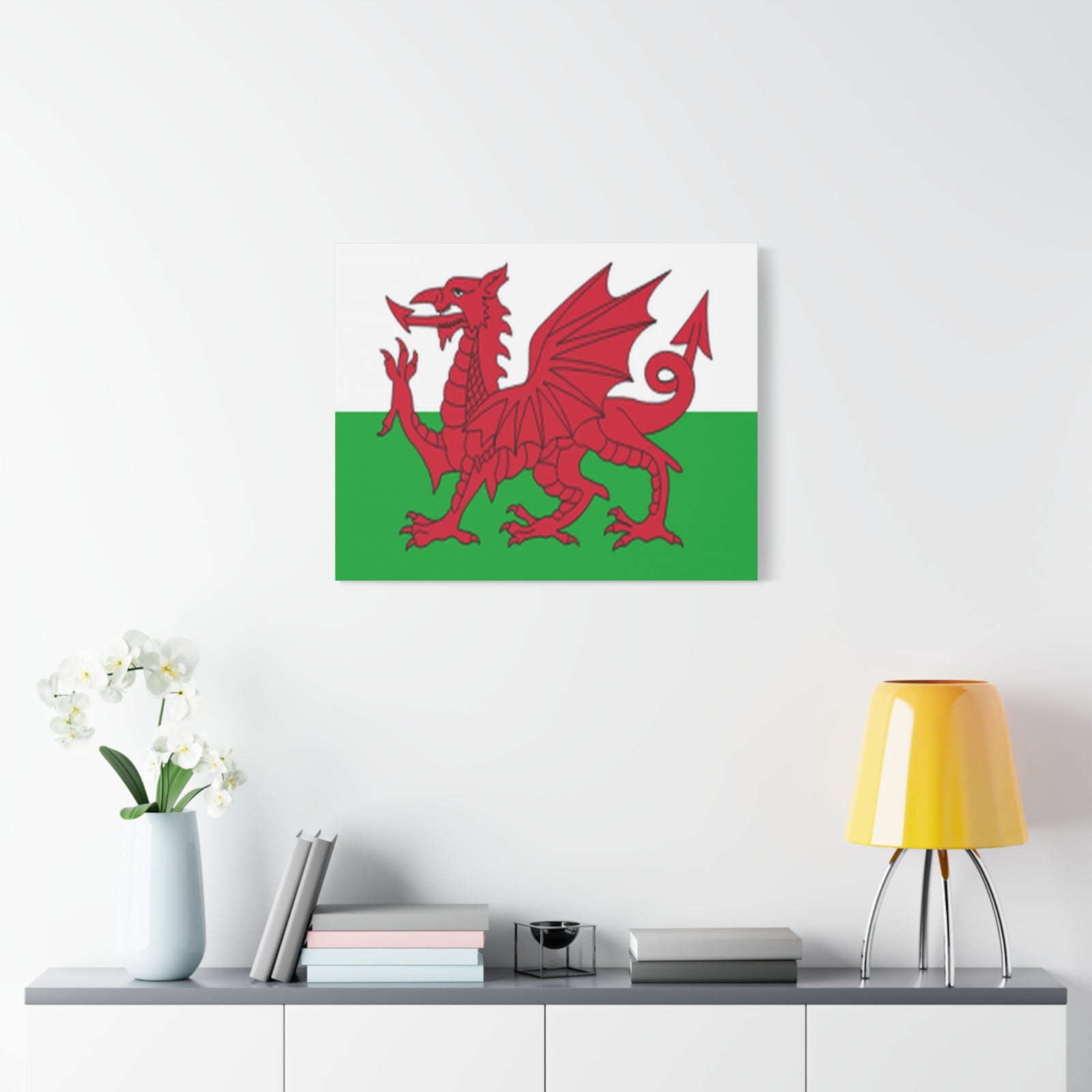 Wales Country Flag Canvas Vibrant Wall Art Unframed Home Decor-Express Your Love Gifts