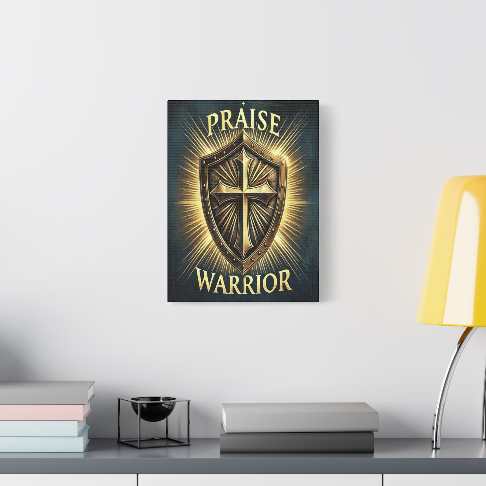Scripture Walls Praise Warrior Psalm 149 Bible Verse Canvas Christian Wall Art Ready to Hang Unframed-Express Your Love Gifts