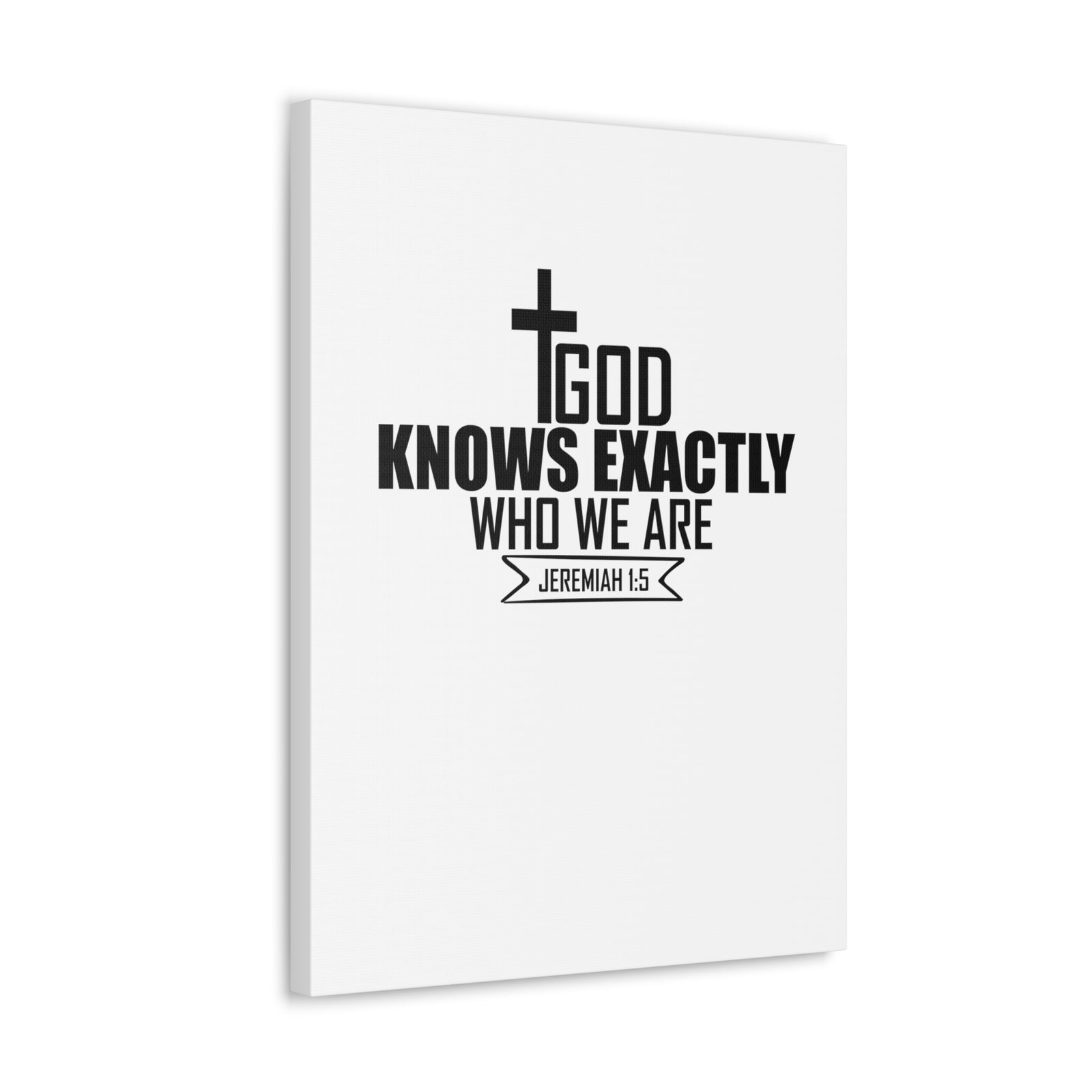 Scripture Walls Jeremiah 1:15 God Knows Bible Verse Canvas Christian Wall Art Ready to Hang Unframed-Express Your Love Gifts