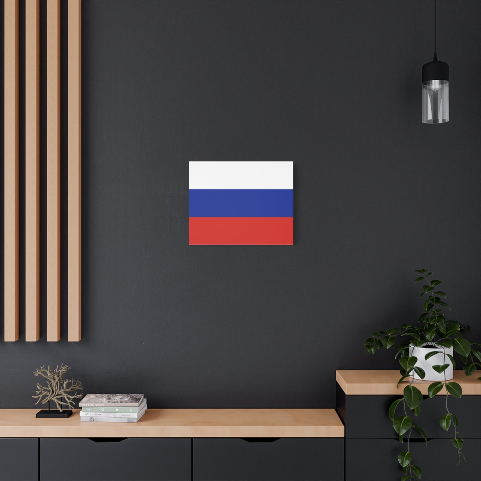Russia Country Flag Canvas Vibrant Wall Art Unframed Home Decor-Express Your Love Gifts