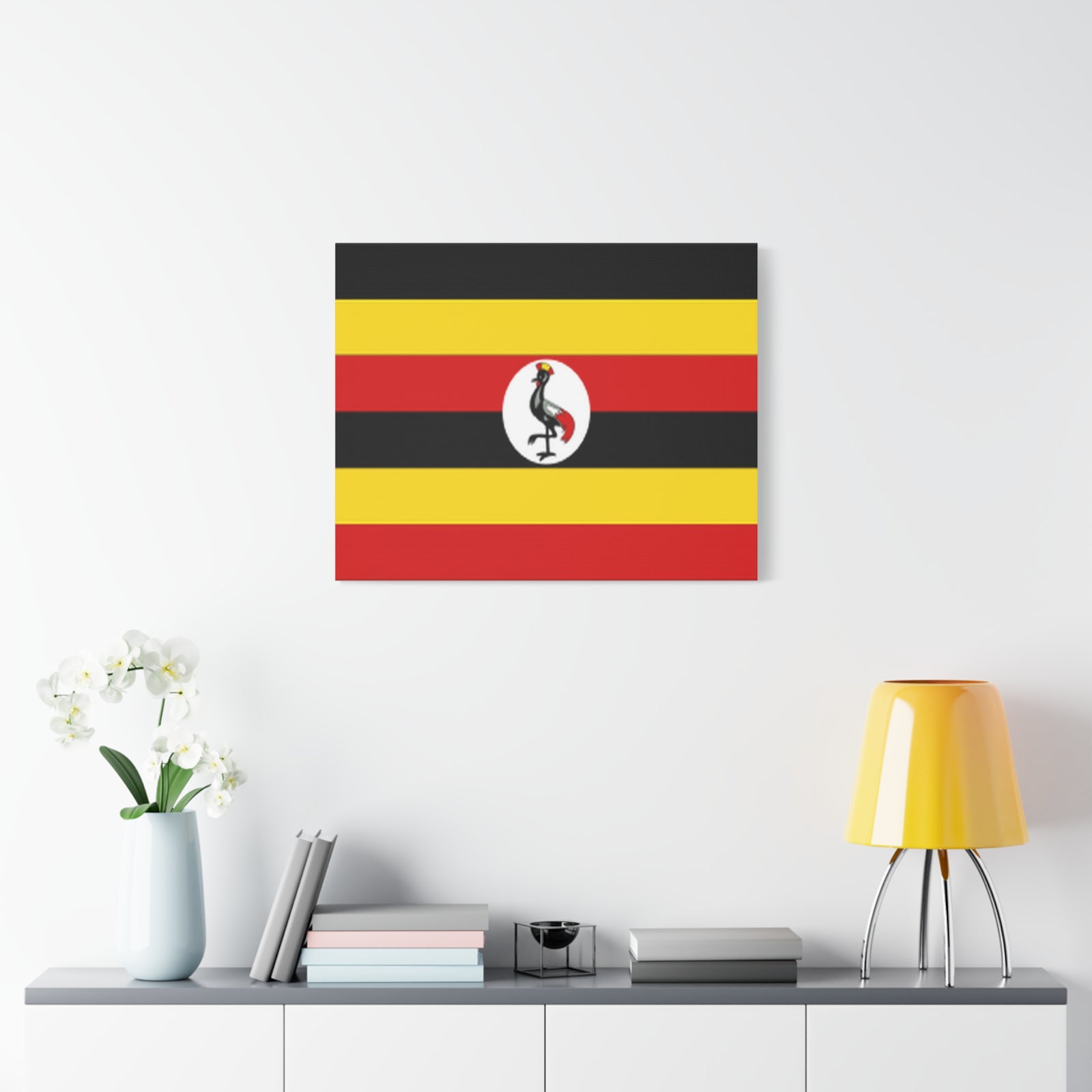 Uganda Country Flag Canvas Vibrant Wall Art Unframed Home Decor-Express Your Love Gifts
