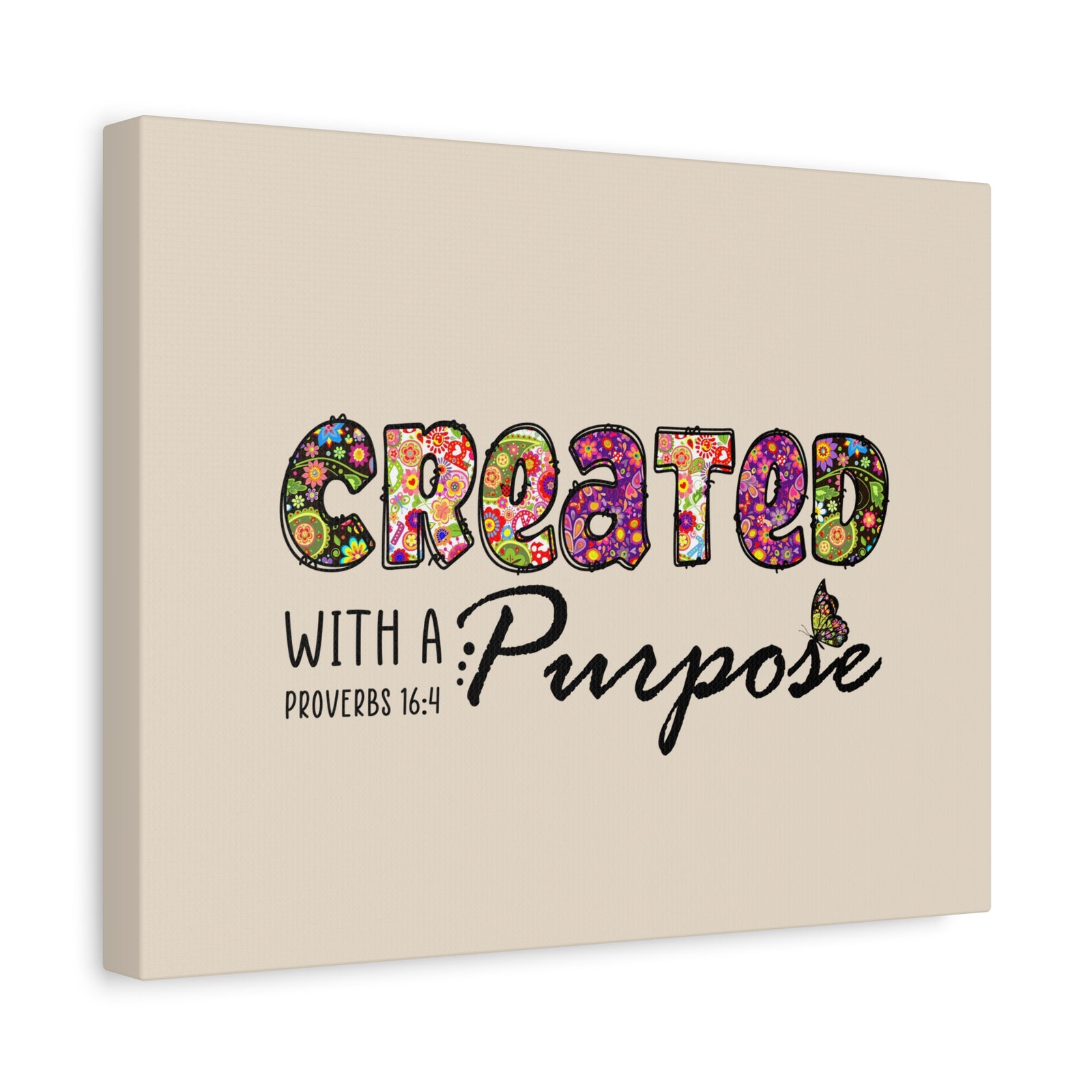 Scripture Walls With A Purpose Proverbs 16:4 Bible Verse Canvas Christian Wall Art Ready to Hang-Express Your Love Gifts