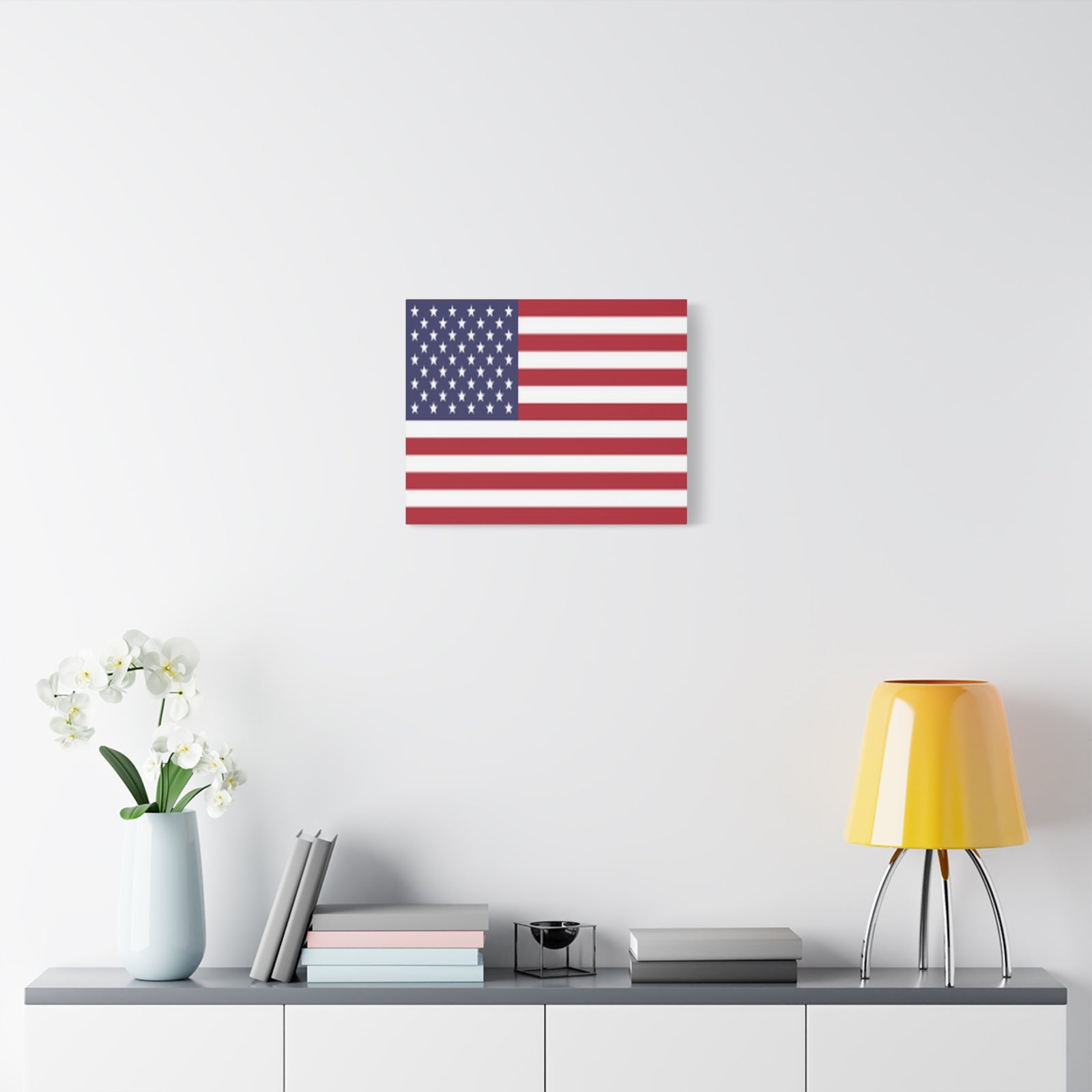 United States Country Flag Canvas Vibrant Wall Art Unframed Home Decor-Express Your Love Gifts